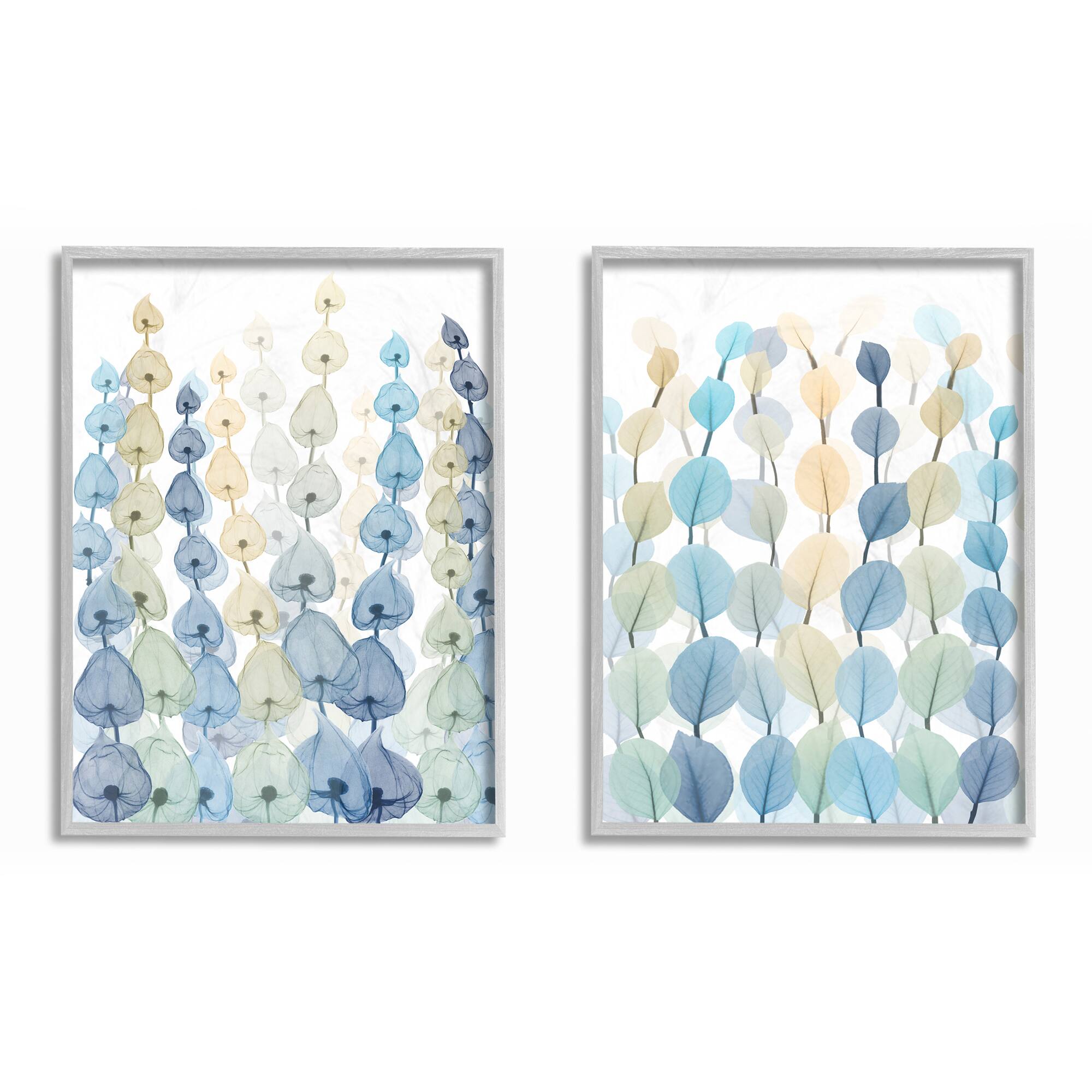 Stupell Industries Blue & Green Seaweed & Ocean Plants Framed Wall Art Set