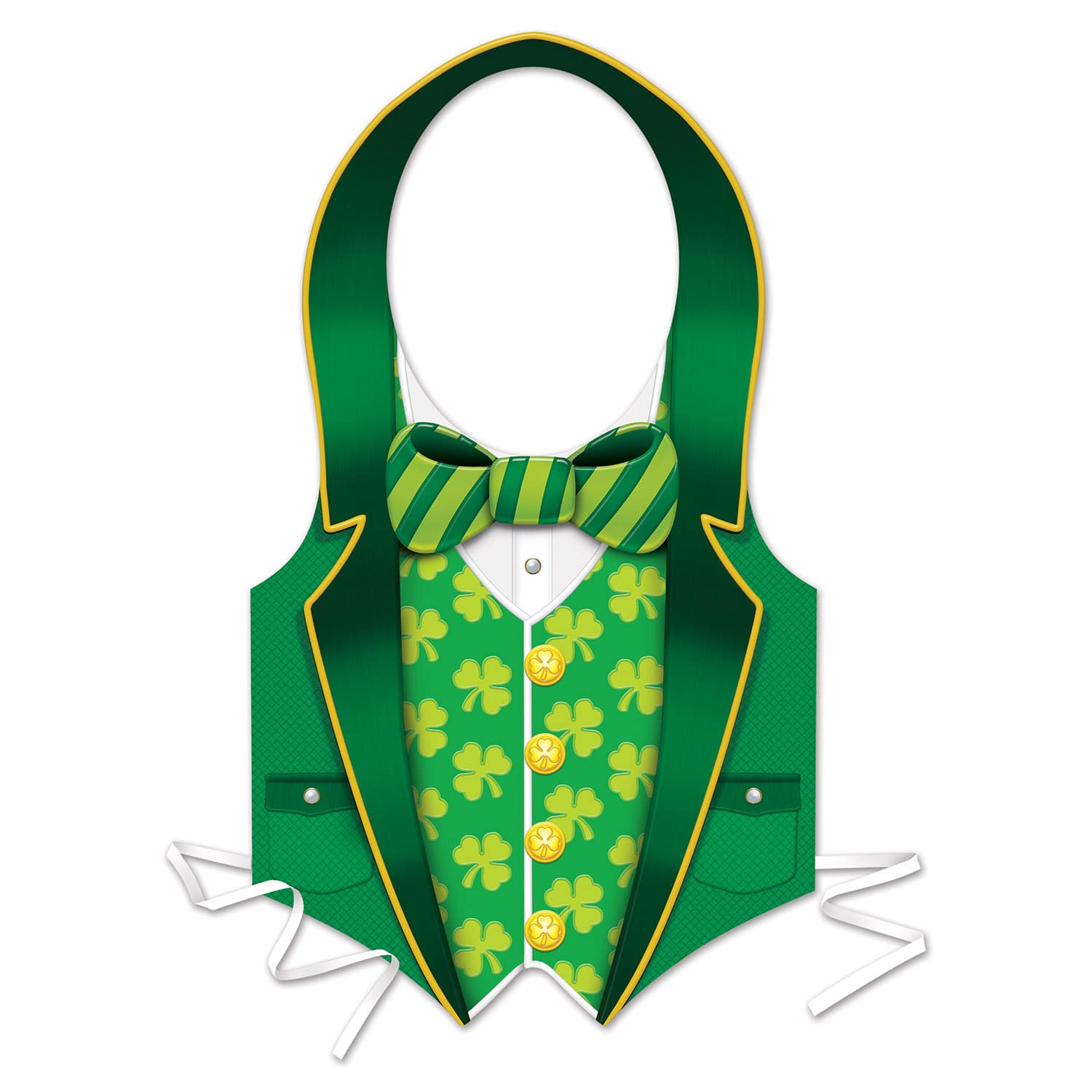 Beistle Plastic St. Patrick's Day Vests, 2ct.
