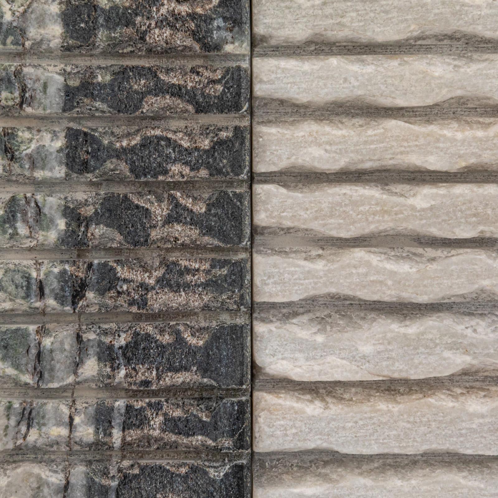 Hello Honey® 5" Black Mélange Carved Marble Bookend Set