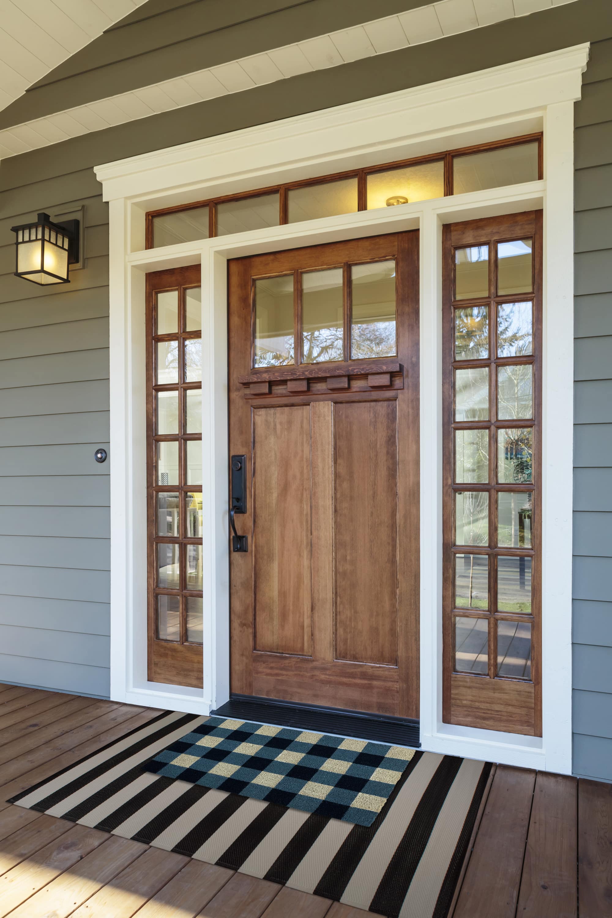 DII® Navy & White Buffalo Check Doormat