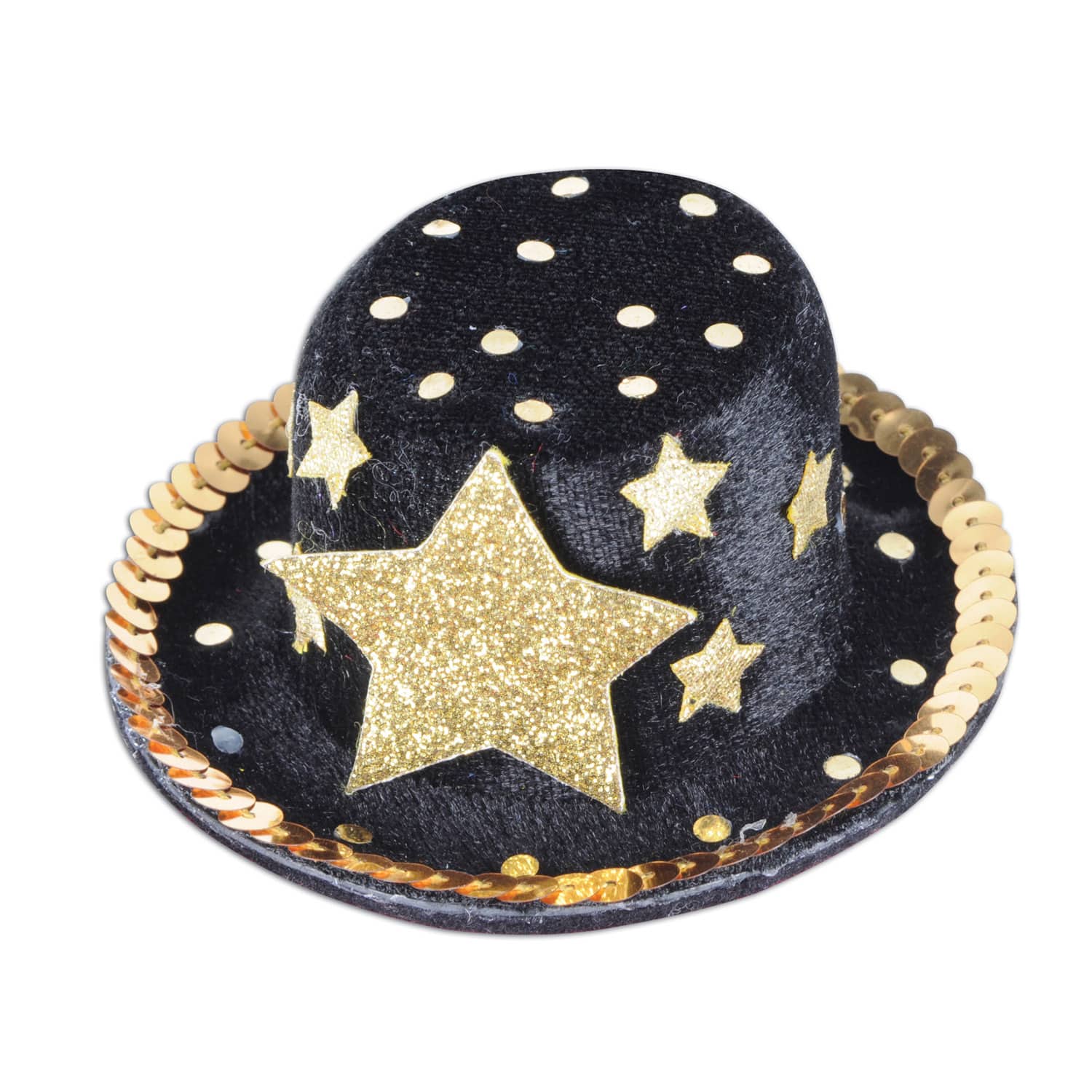 Beistle Adult Black & Gold Top Hat Hair Clips, 2ct.