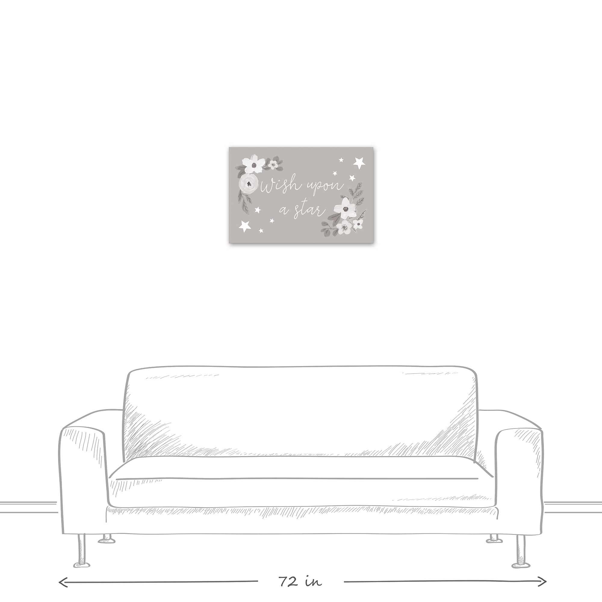 Wish Upon A Star 24" x 16" Canvas Wall Art