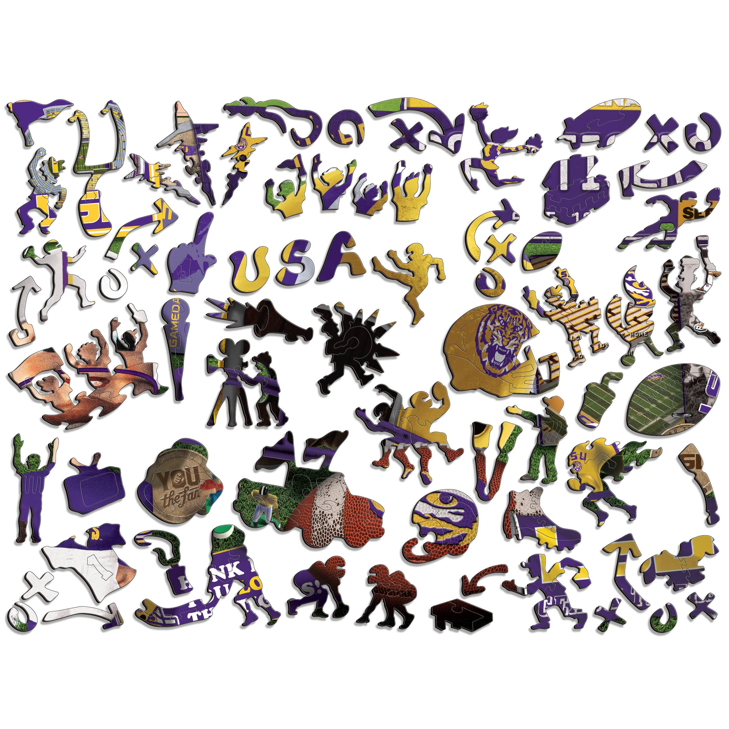 College Football Wooden Retro Series 333 Piece Jigsaw Puzzle