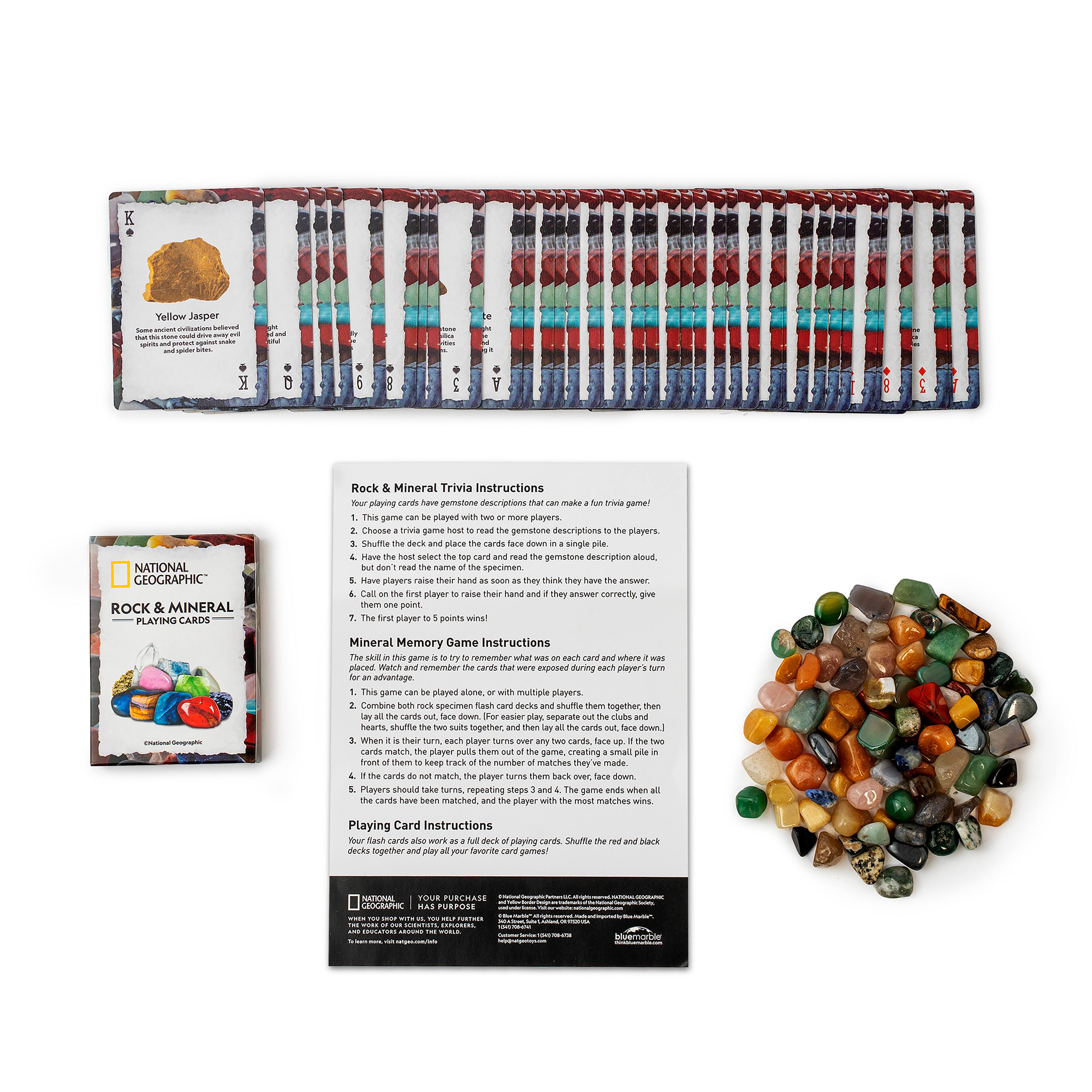 12 Pack: National Geographic™ S.T.E.M. Rock & Mineral Card Games