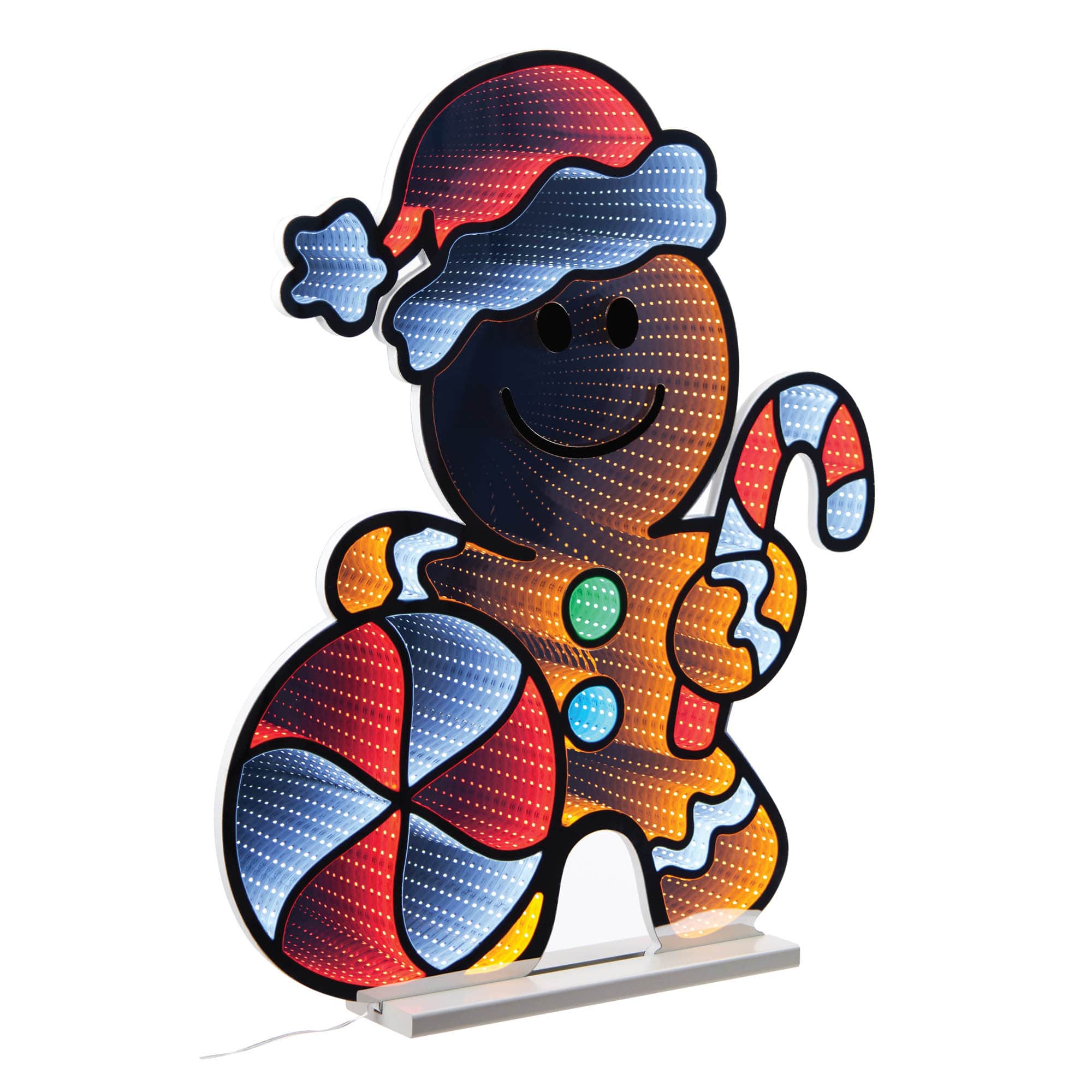 31" Peppermint Gingerbread Man EkkoLight