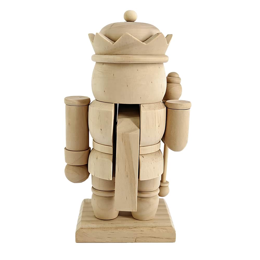 7" King DIY Pinewood Nutcracker by Make Market®