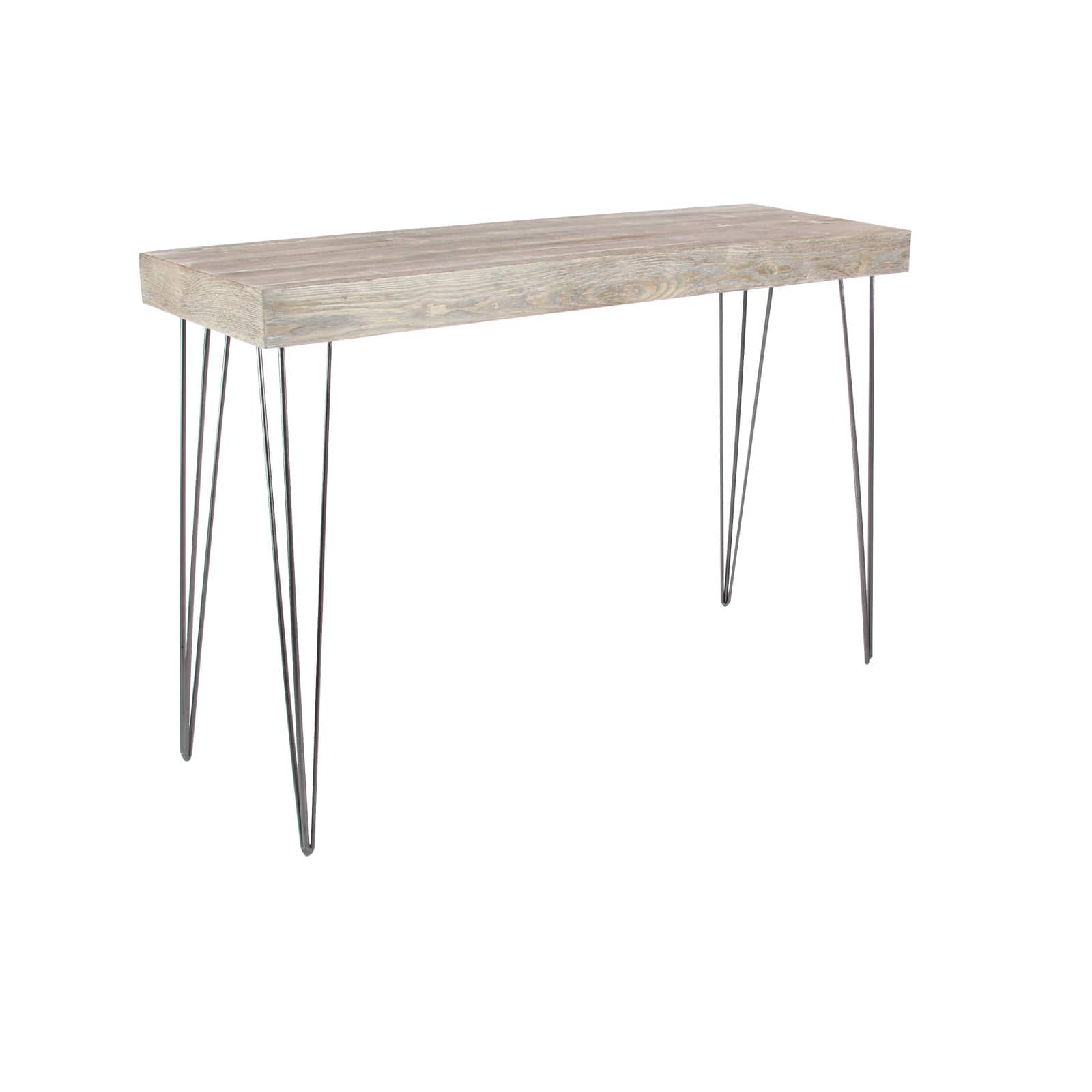 47" Brown Modern Wood Console Table