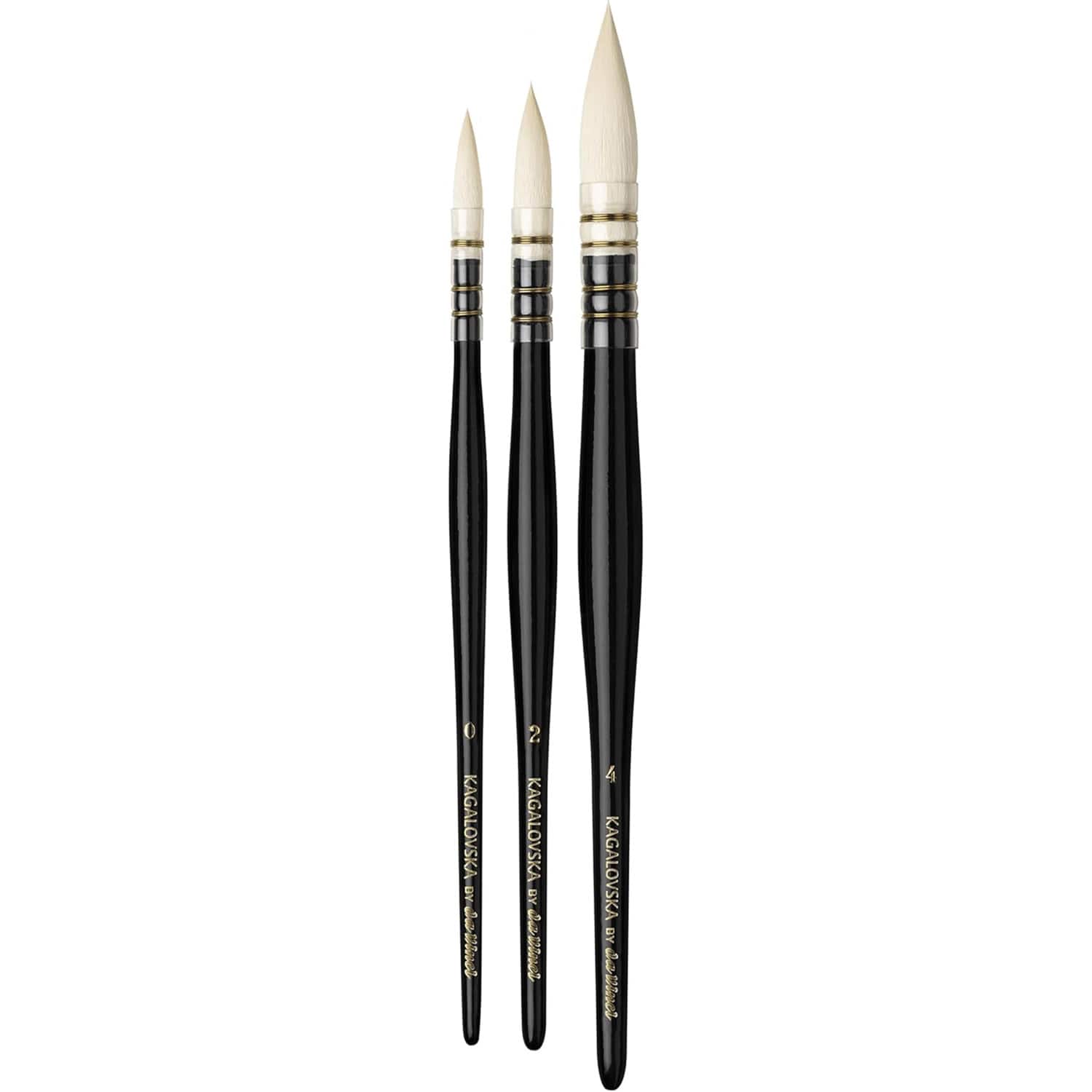 da Vinci CASANEO Viktoria Kagalovska Artist Signature 3 Piece Round Brush Set
