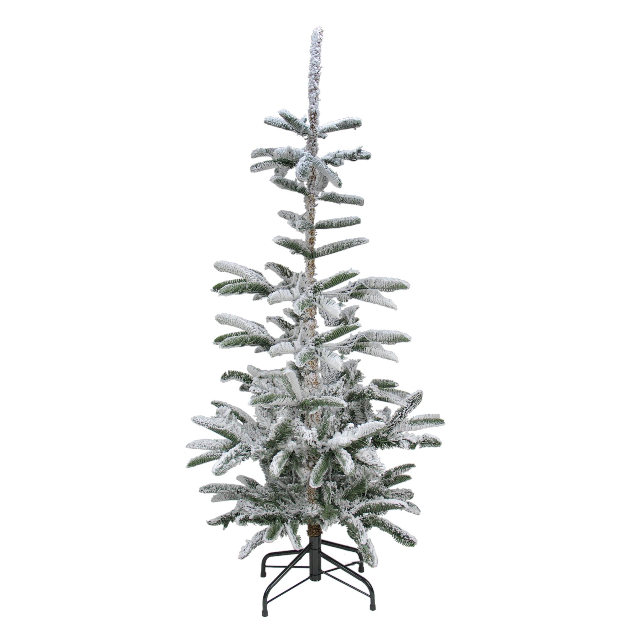 9ft. Unlit Real Touch™ Flocked Nordmann Fir Artificial Christmas Tree