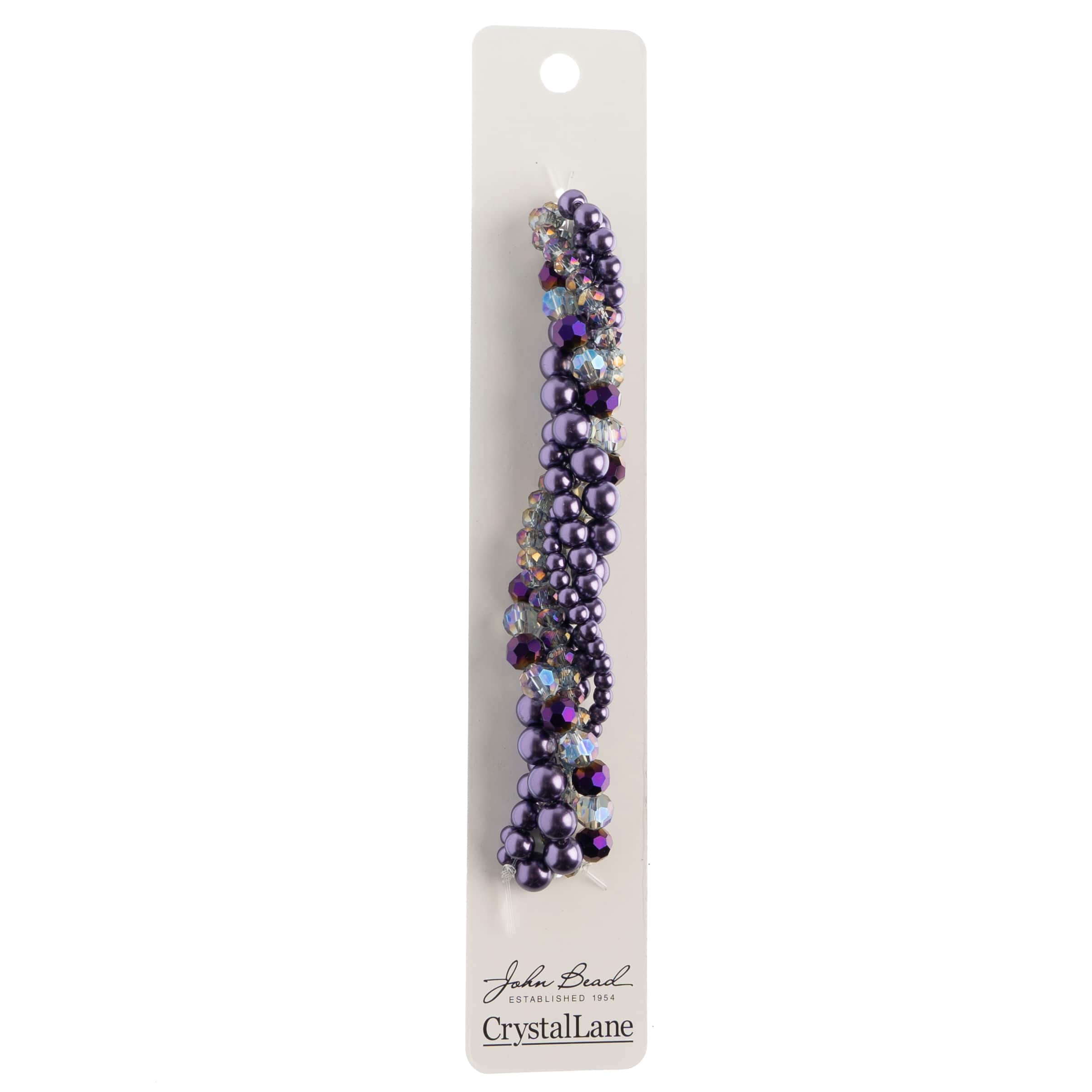 Crystal Lane DIY 6" 5 Twisted Pearls & Crystal Beads Strands