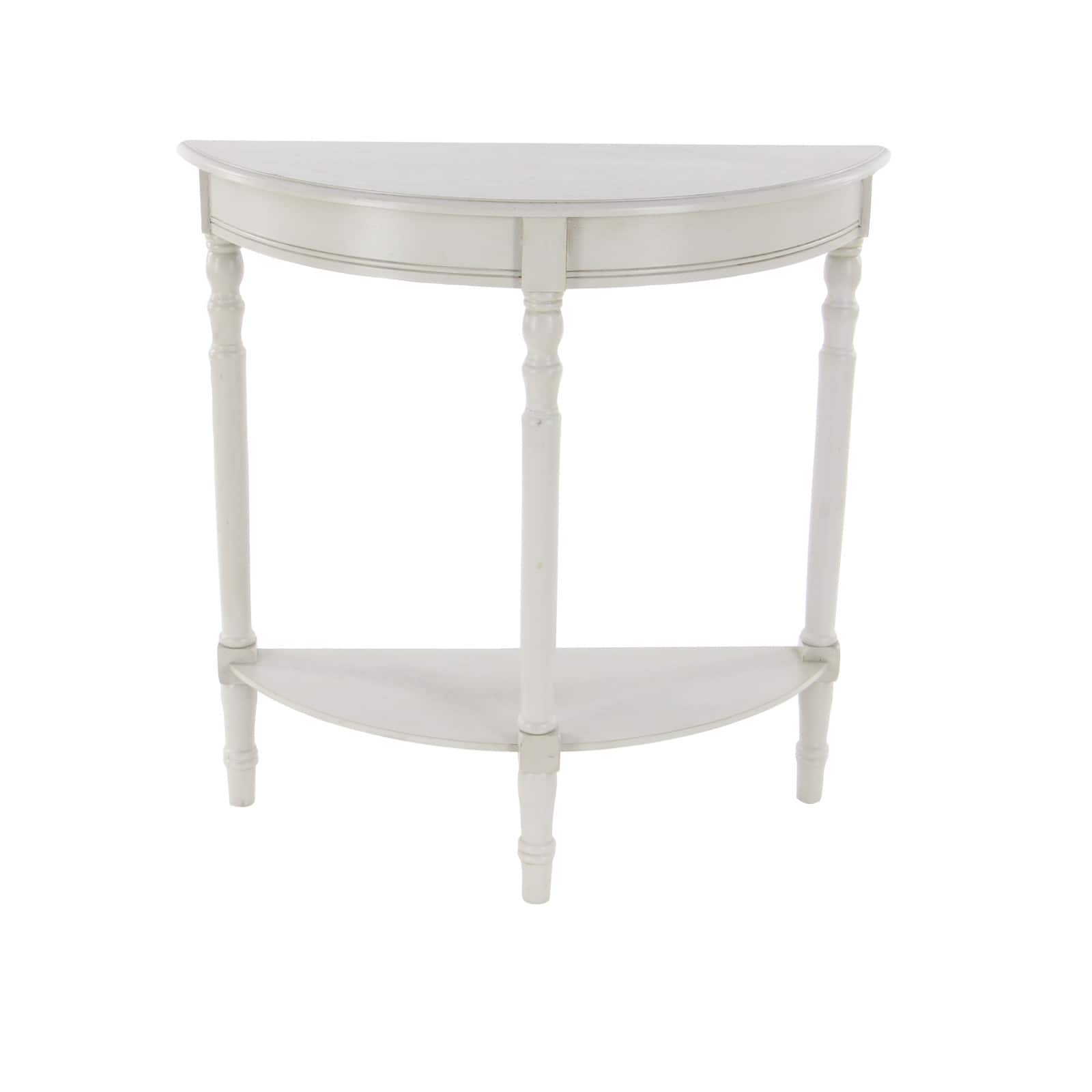 32" Light Gray Traditional Wooden Console Table