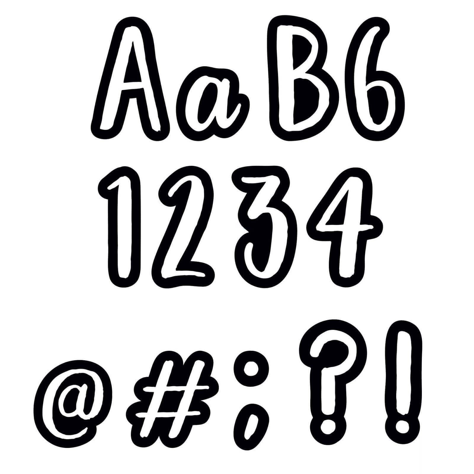Bold & Bright Classroom Café Designer Letters