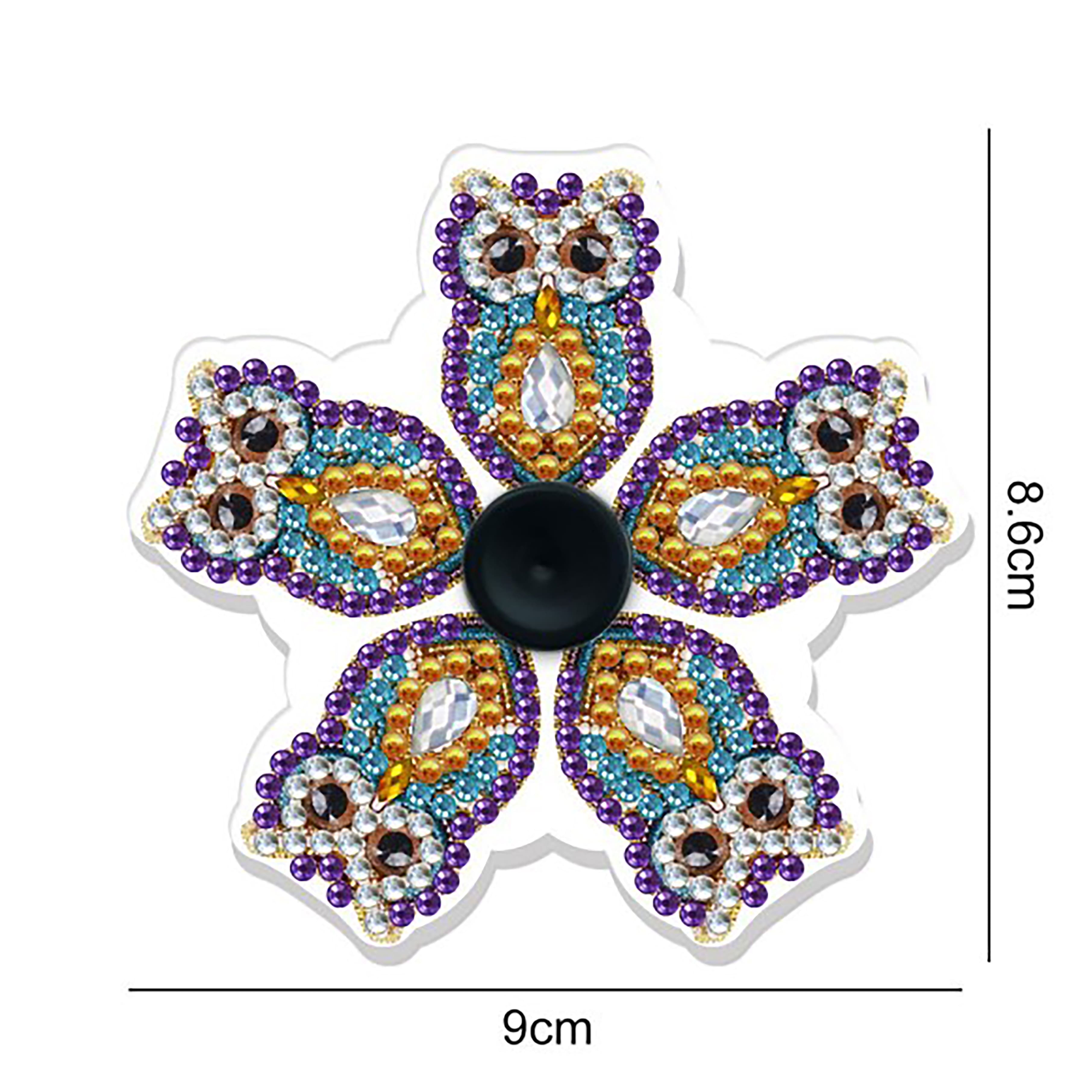 Sparkly Selections Owl Fidget Spinner Diamond Painting