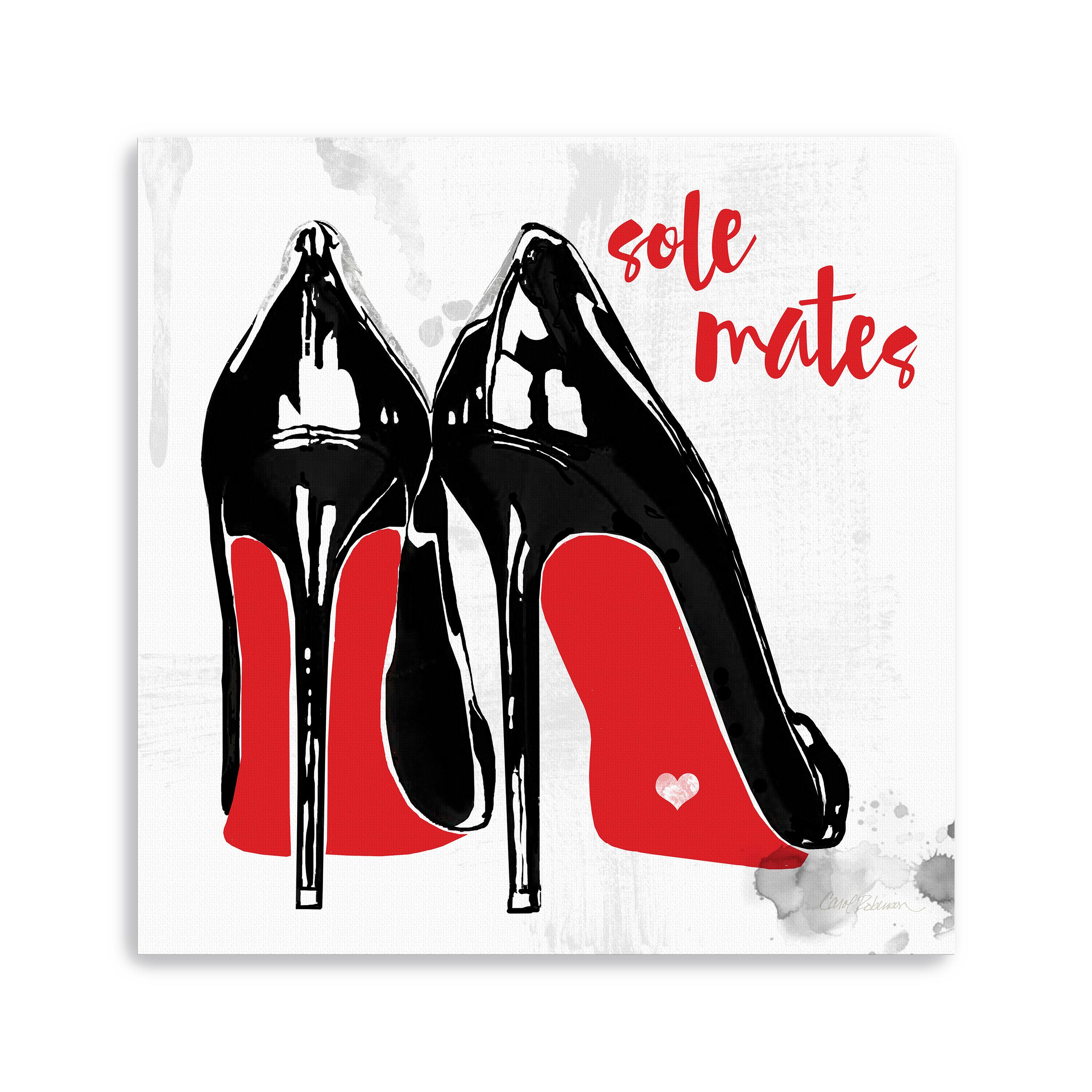 Red Sole Mates Canvas Giclee