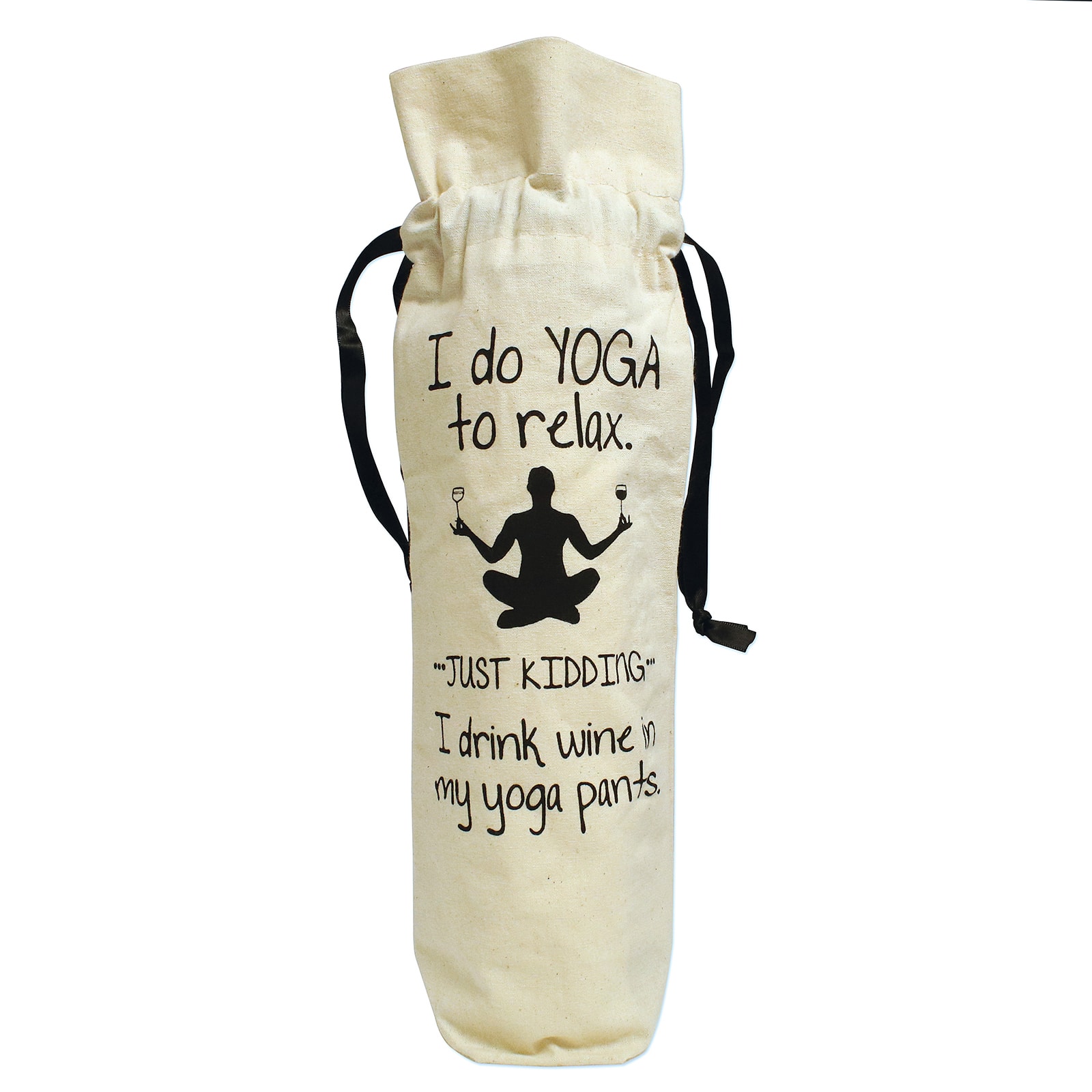 Personality Case™ Yoga Pants Canvas Wine Bag