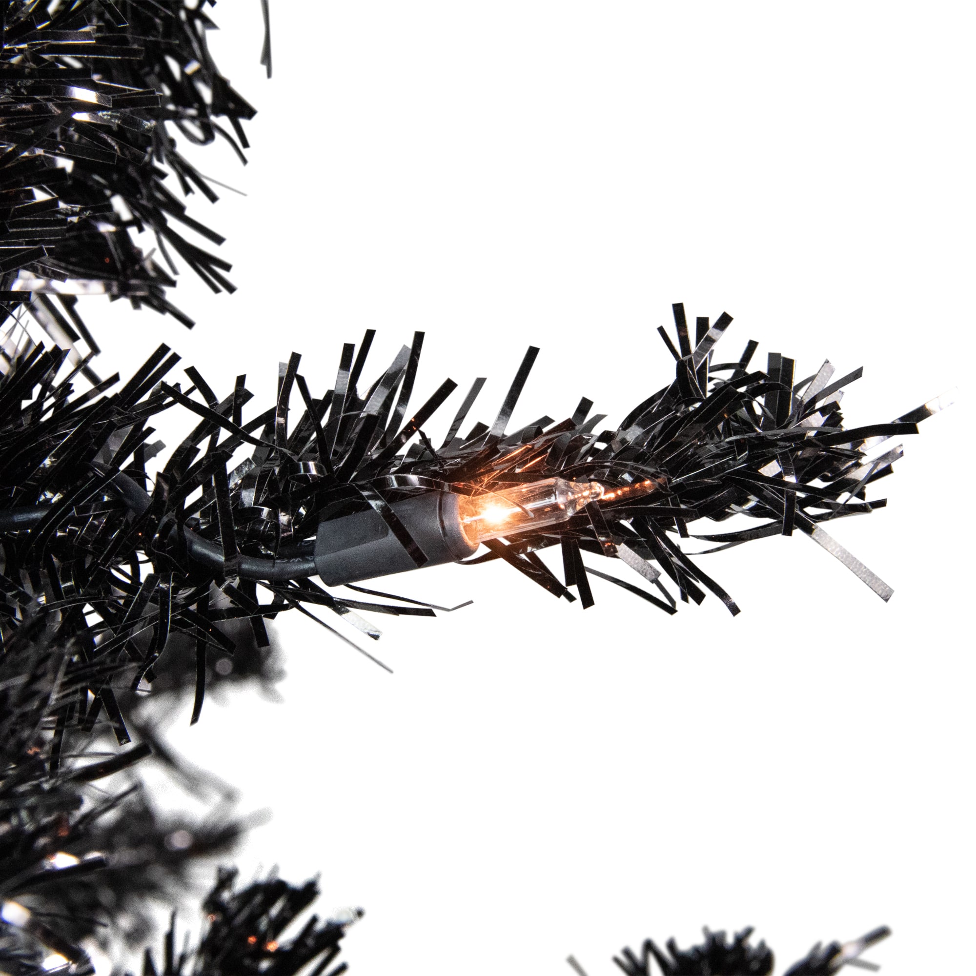 6ft. Pre-Lit Tinsel Artificial Christmas Tree
