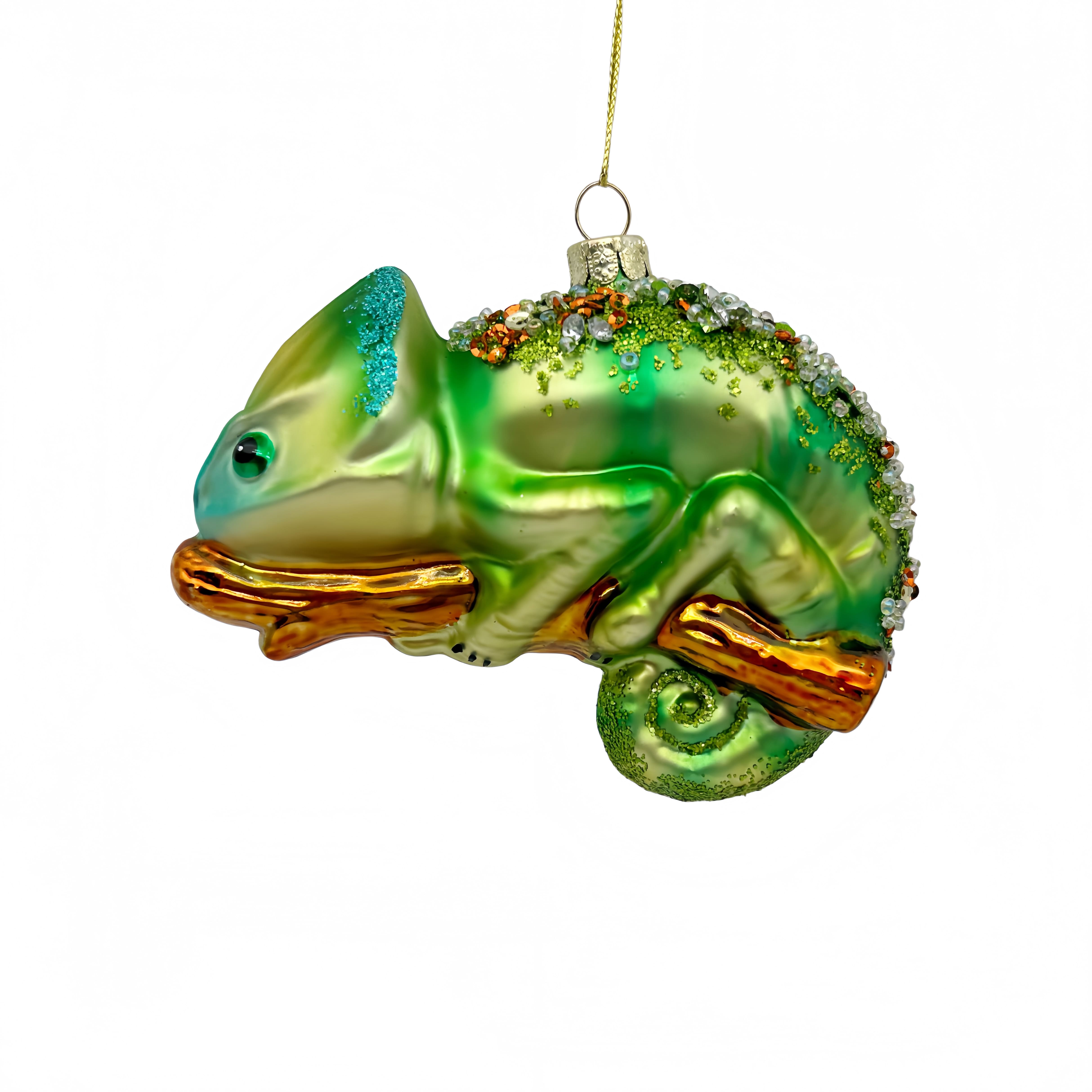 4.25" Chameleon Glass Ornament by Ashland®