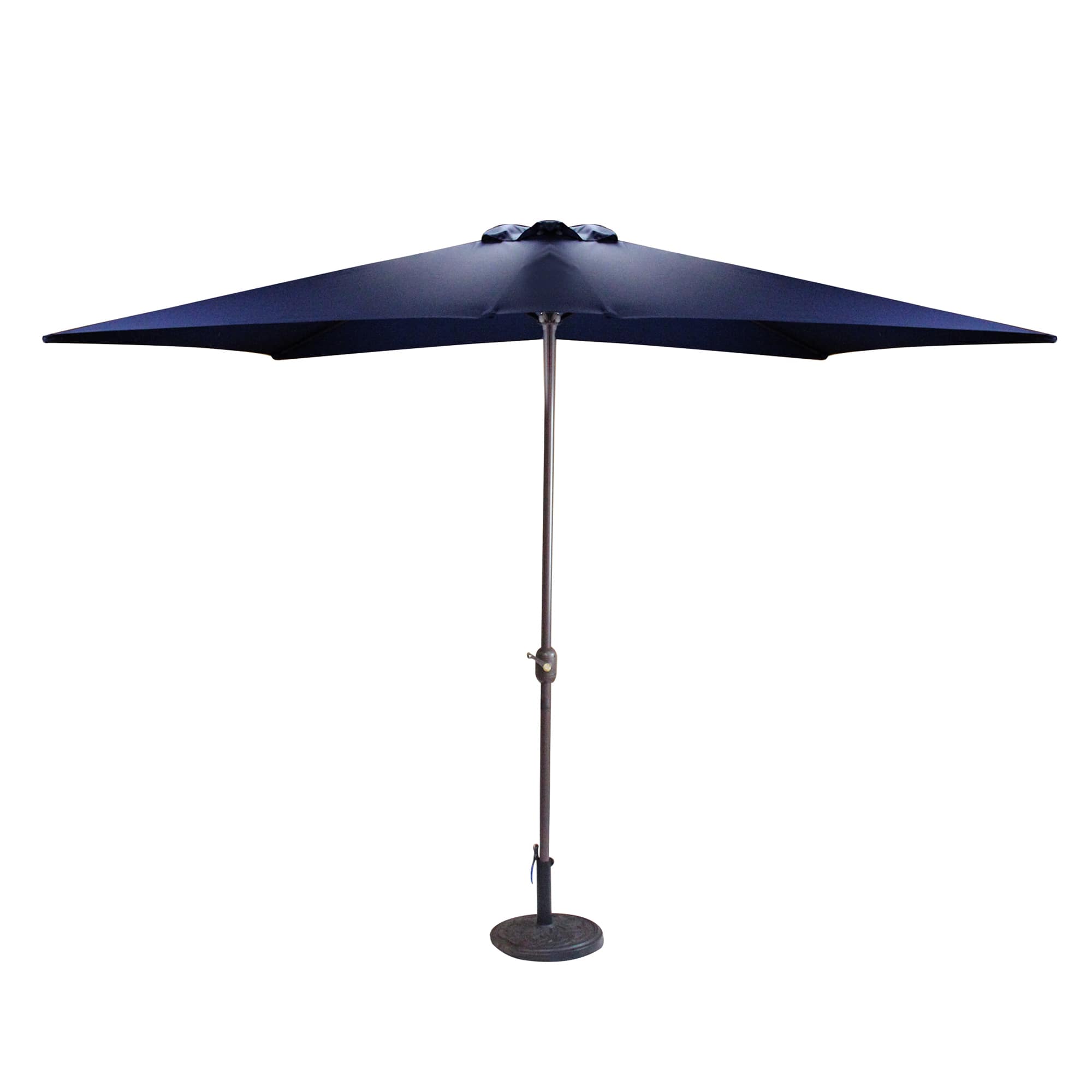 8.5ft. Navy Blue Patio Market Umbrella with Hand Crank