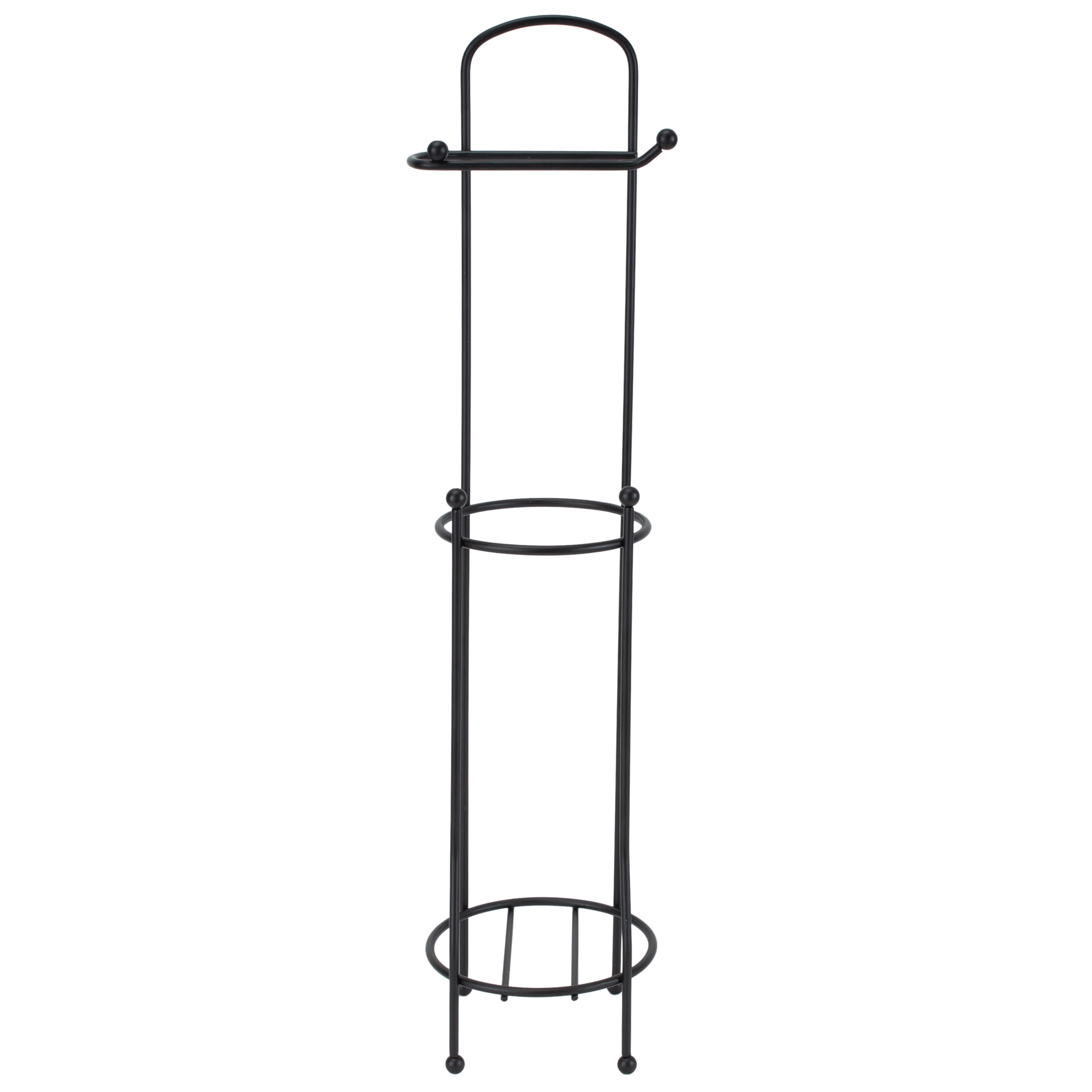 Bath Bliss Matte Black Toilet Paper Holder & Dispenser