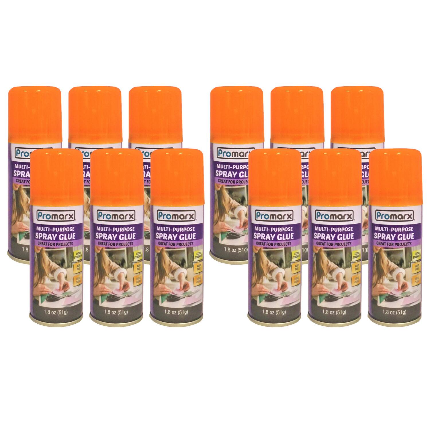Promarx® 1.8oz. Adhesive Spray, 12ct.