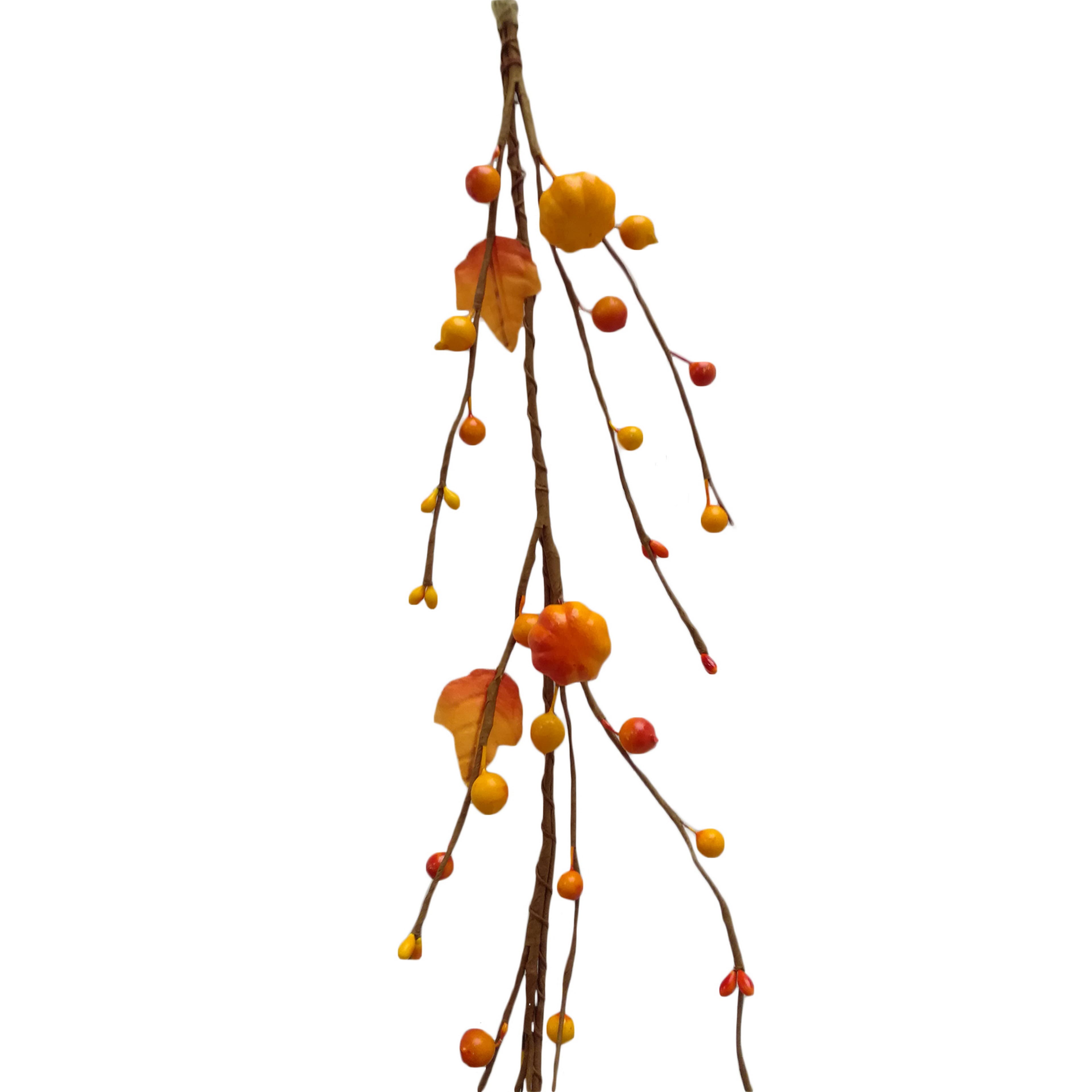 5ft. Orange Pumpkins & Leaves Coiled Garland by Ashland®