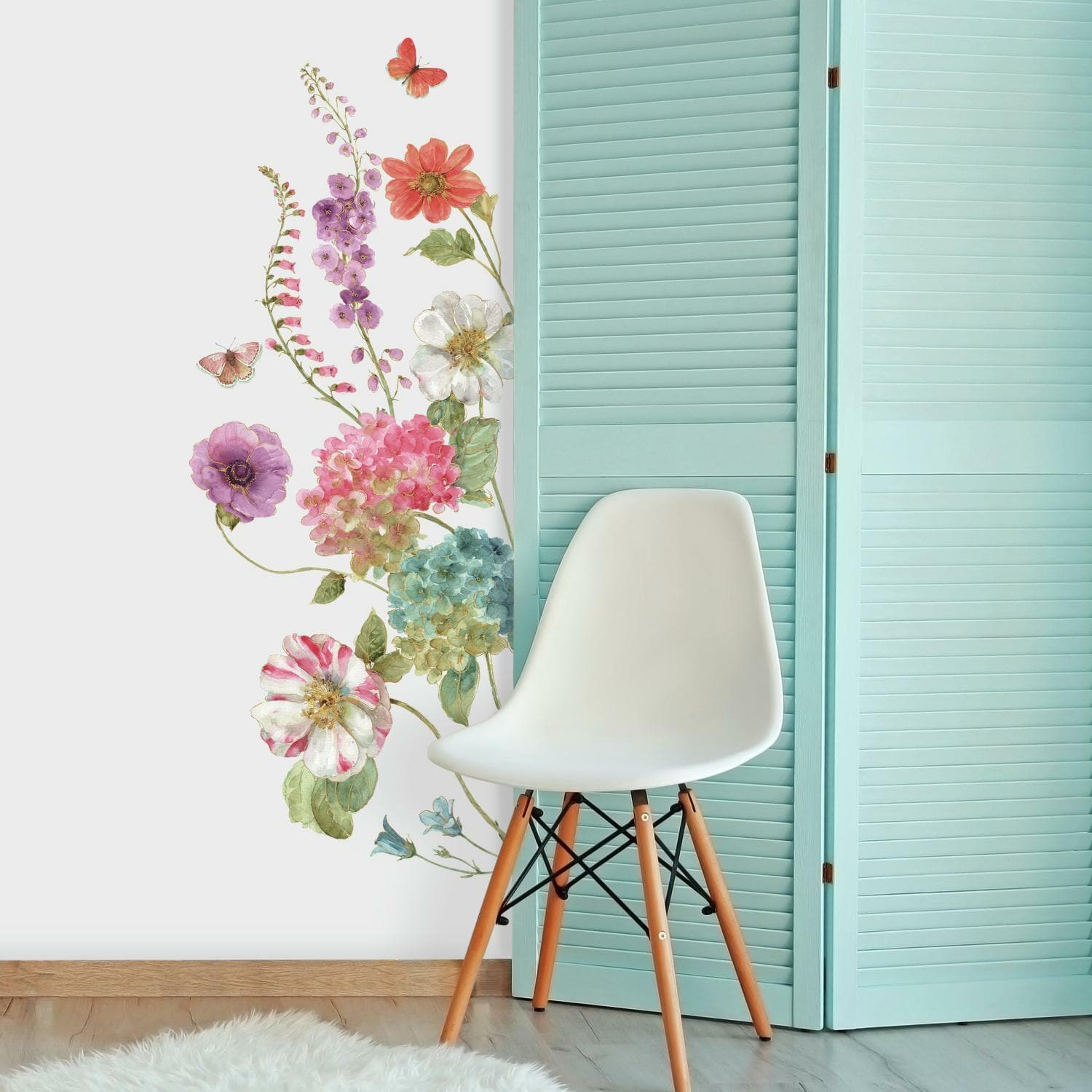 RoomMates Lisa Audit Garden Flowers Giant Decals