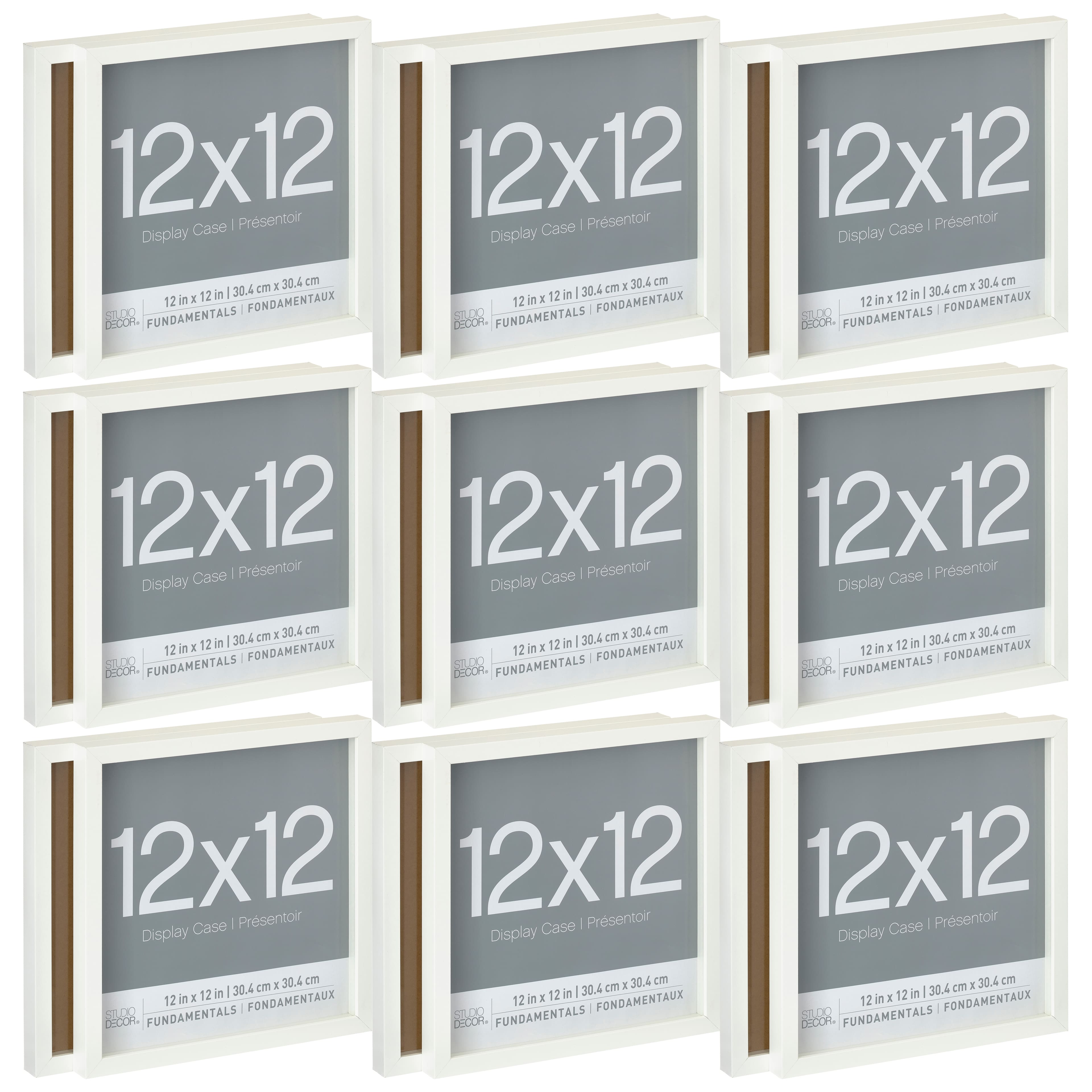 9 Packs: 2 ct. (18 total) White Fundamentals 12" x 12" Display Box by Studio Décor®