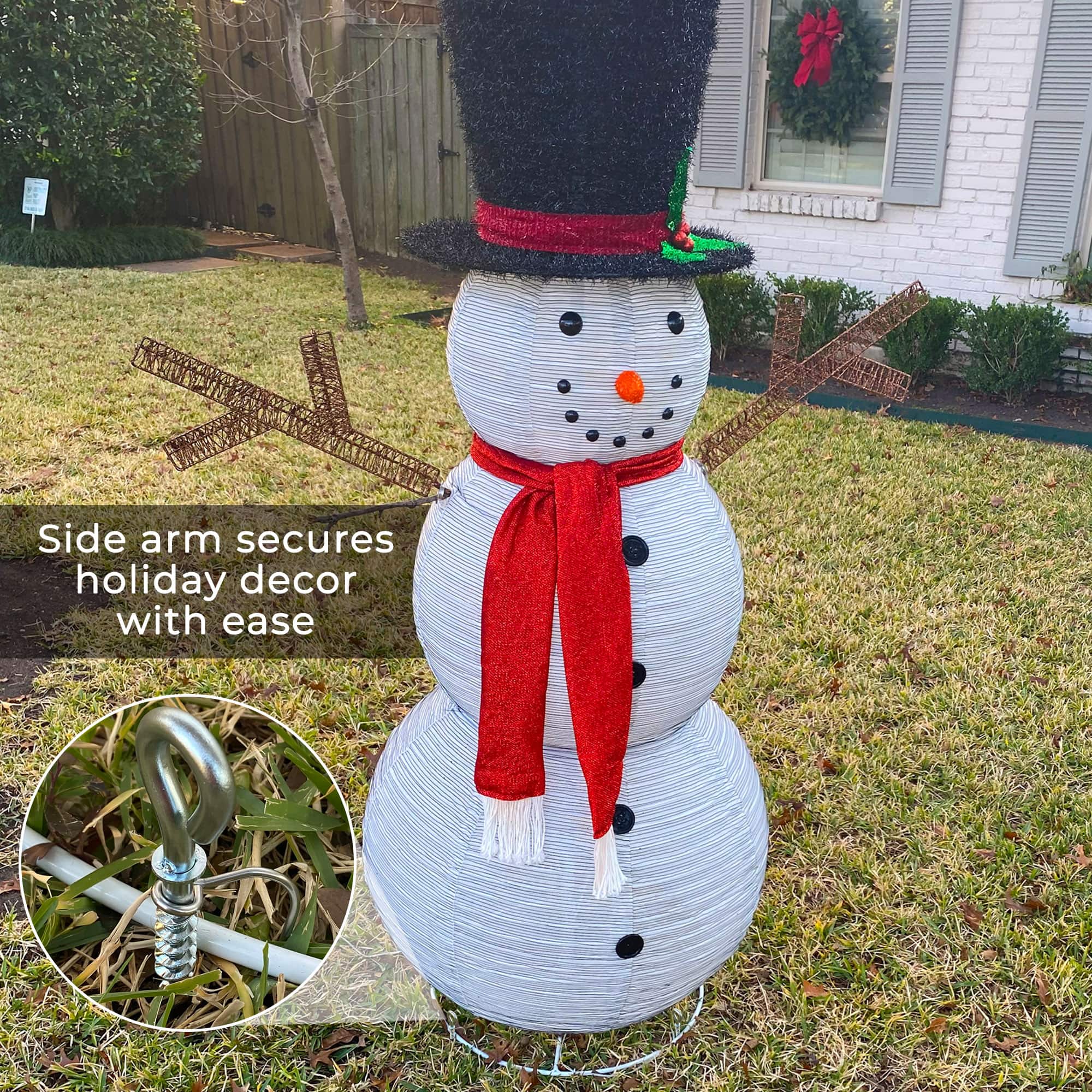 Haute Decor Prime™ 5" Twist In Christmas Yard Stakes, 4ct.