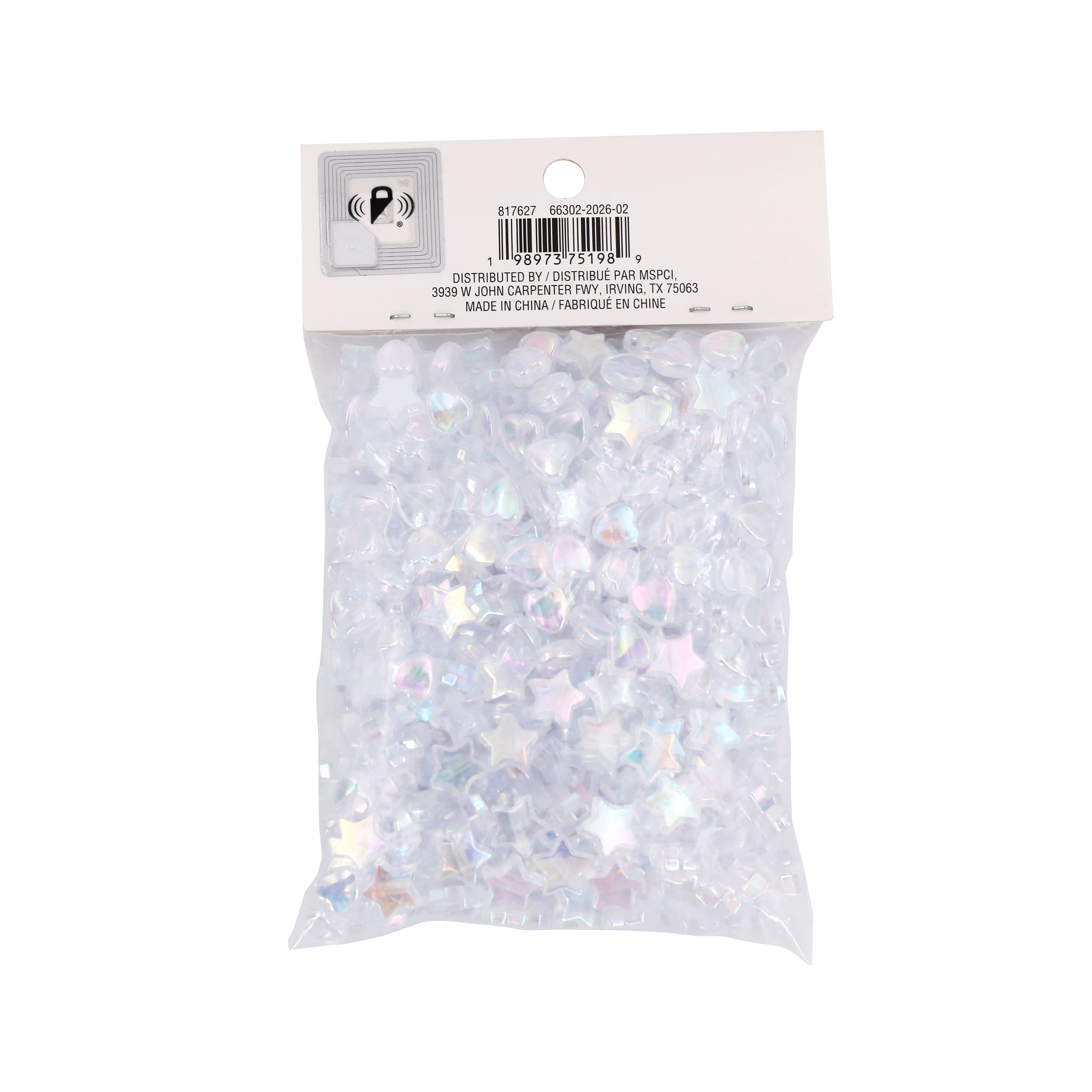 Clear AB Star & Heart Acrylic Beads, 450ct. by Bead Landing™