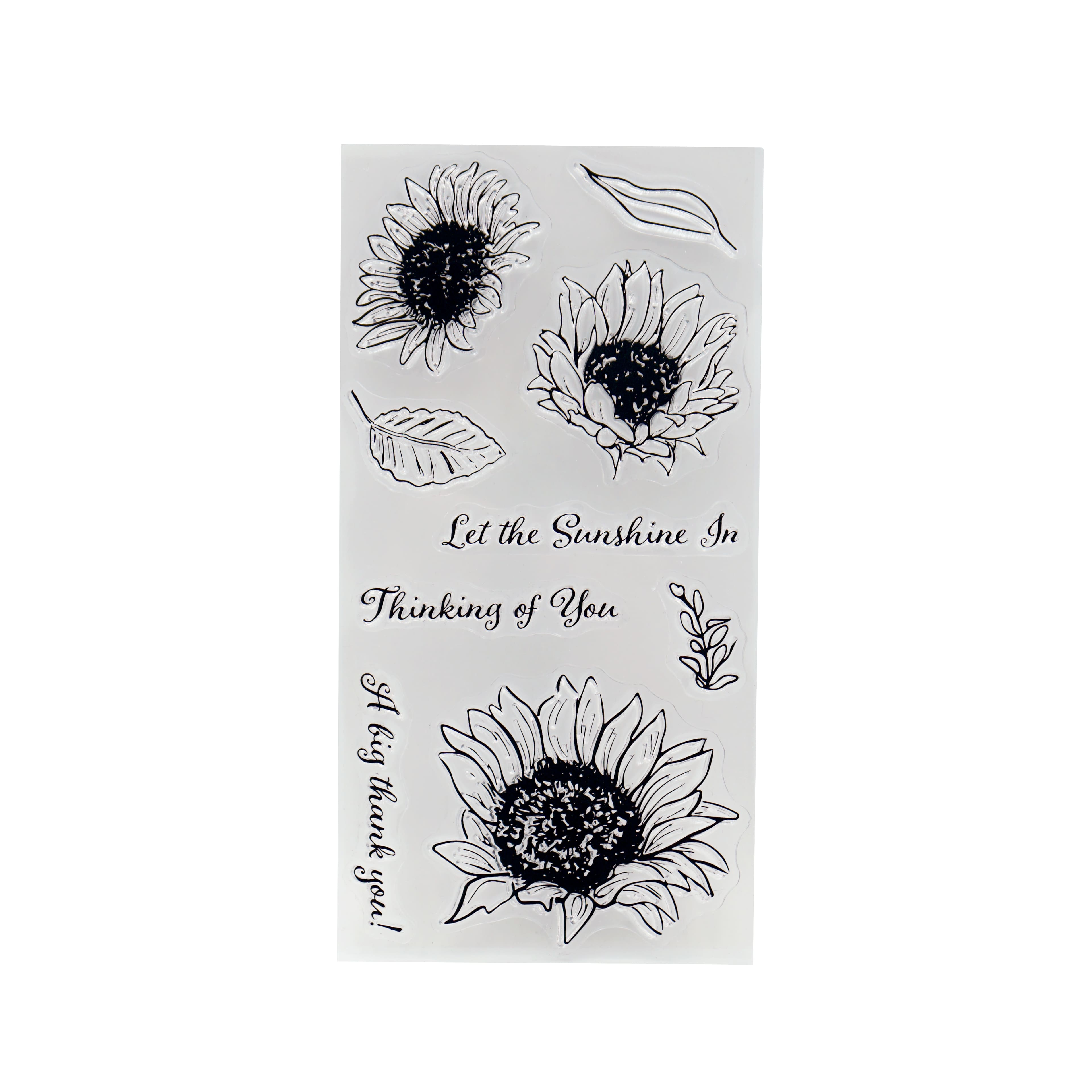 6 Pack: Sunflowers Clear Stamps by Recollections™