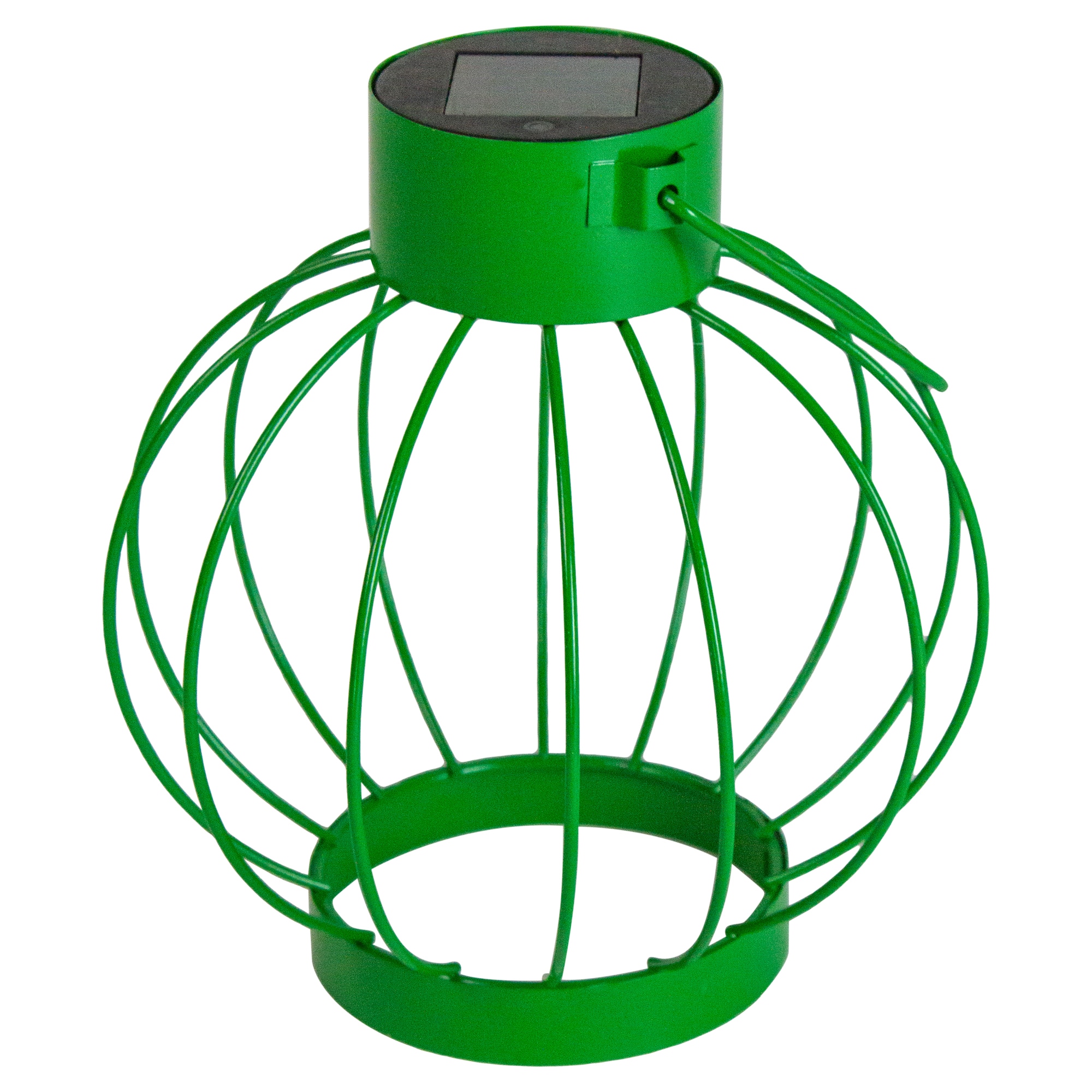 6.5" Outdoor Hanging LED Solar Lantern with Handle