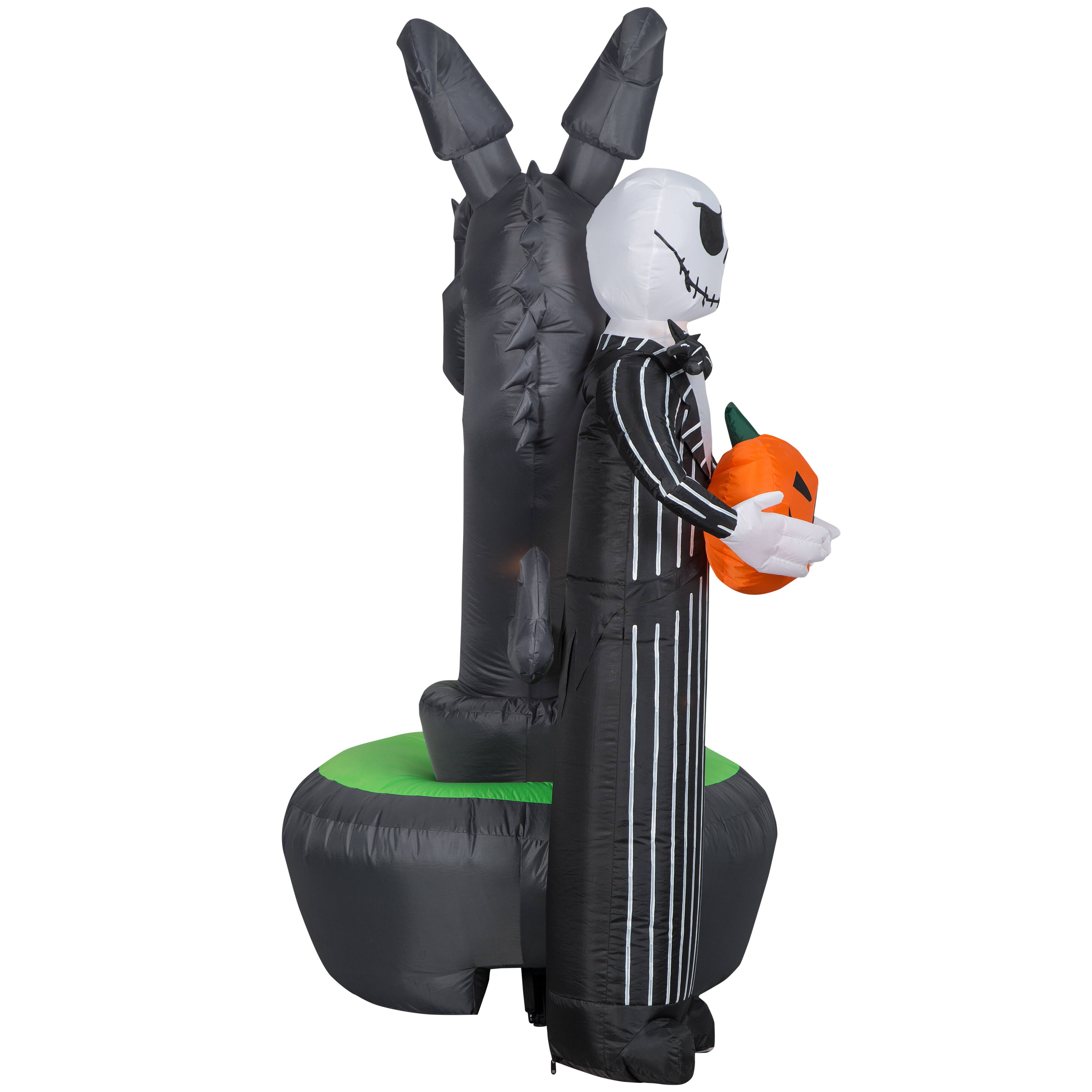 6.5ft. Projection Airblown® Inflatable Jack Skellington with Kaleidoscope Fountain