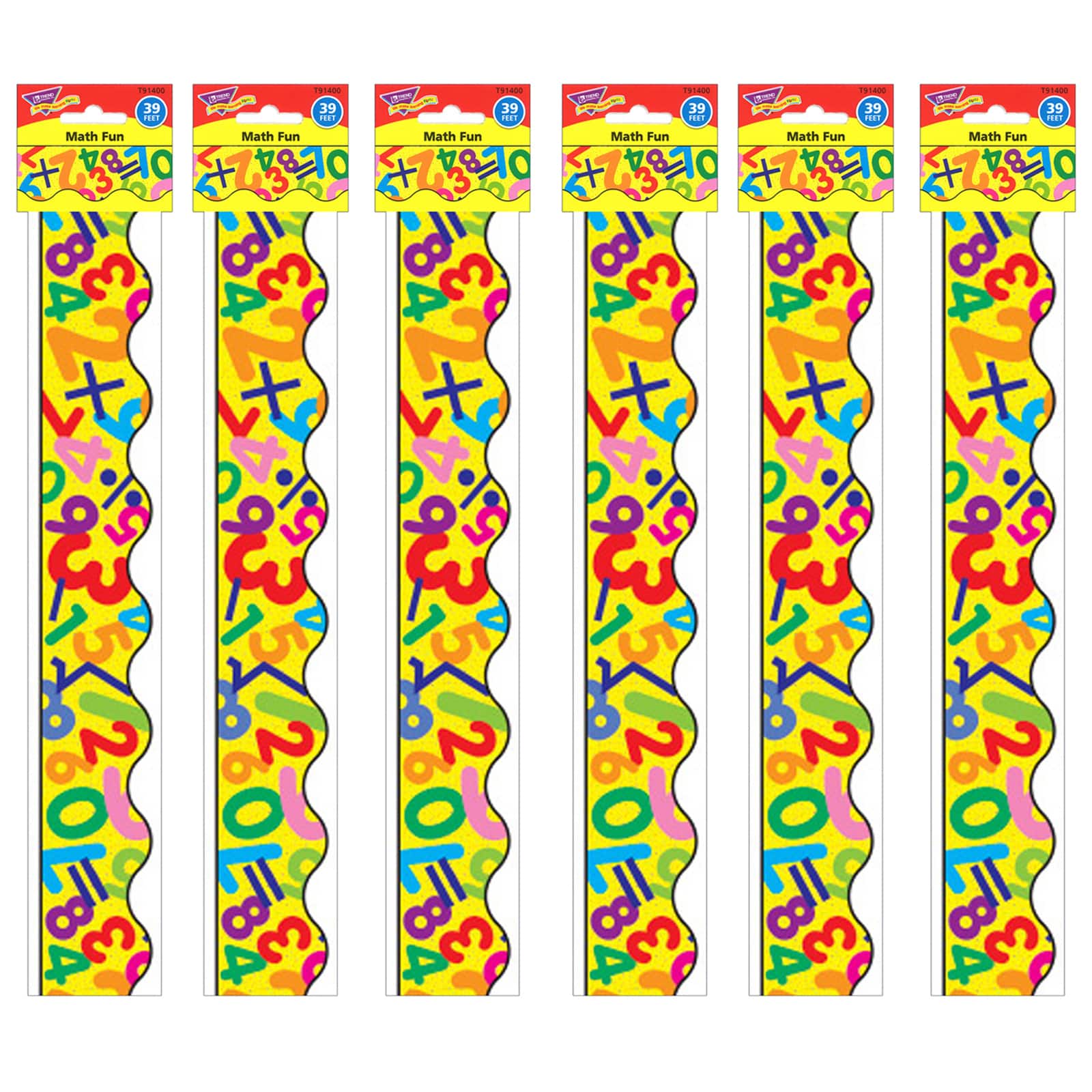Trend Enterprises® Terrific Trimmers® Math Fun Borders, 234ft.