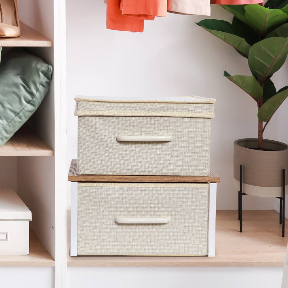 Household Essentials Stacking Storage Boxes Set