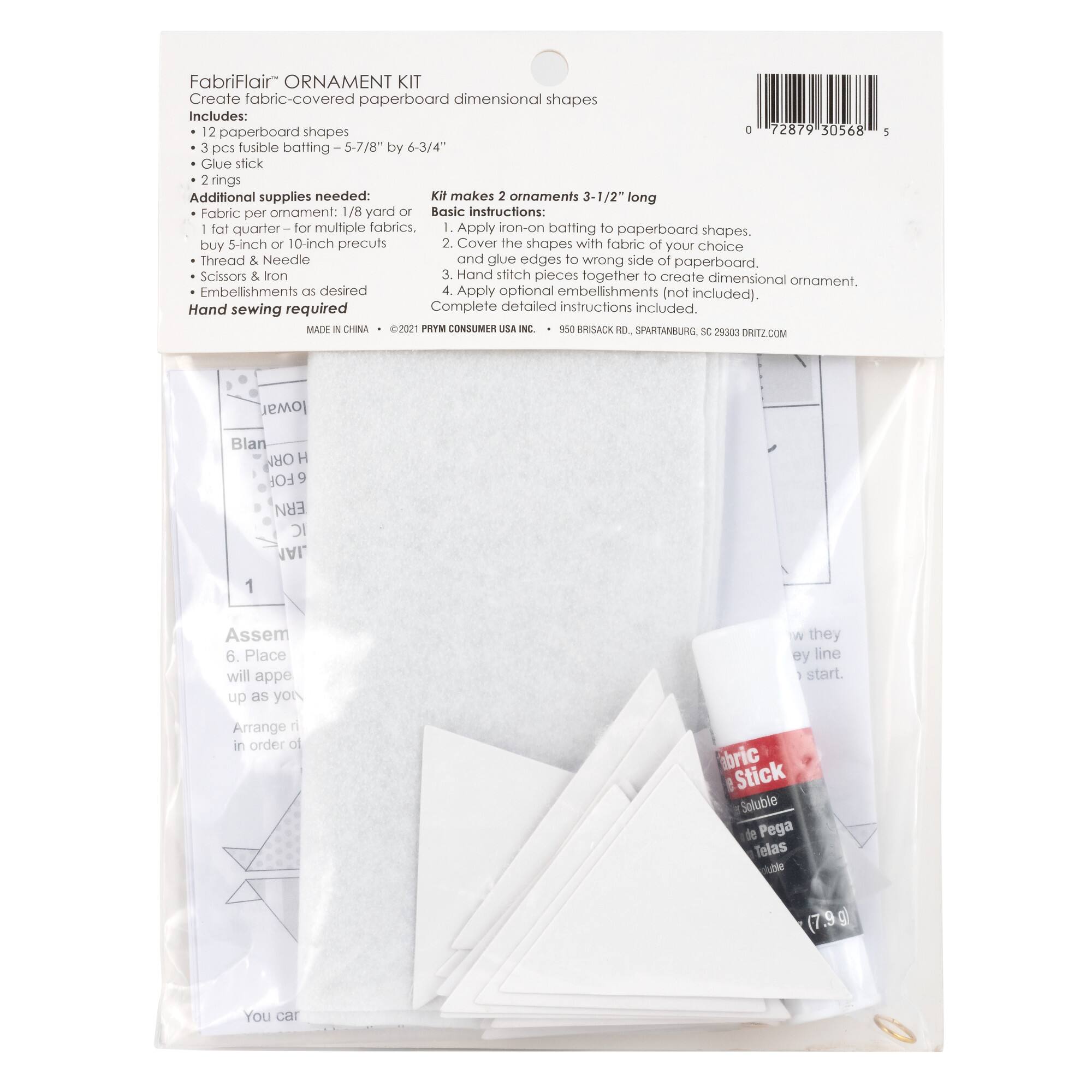 Dritz® FabriFlair 3.5" Trilliant Pattern Ornament Kit