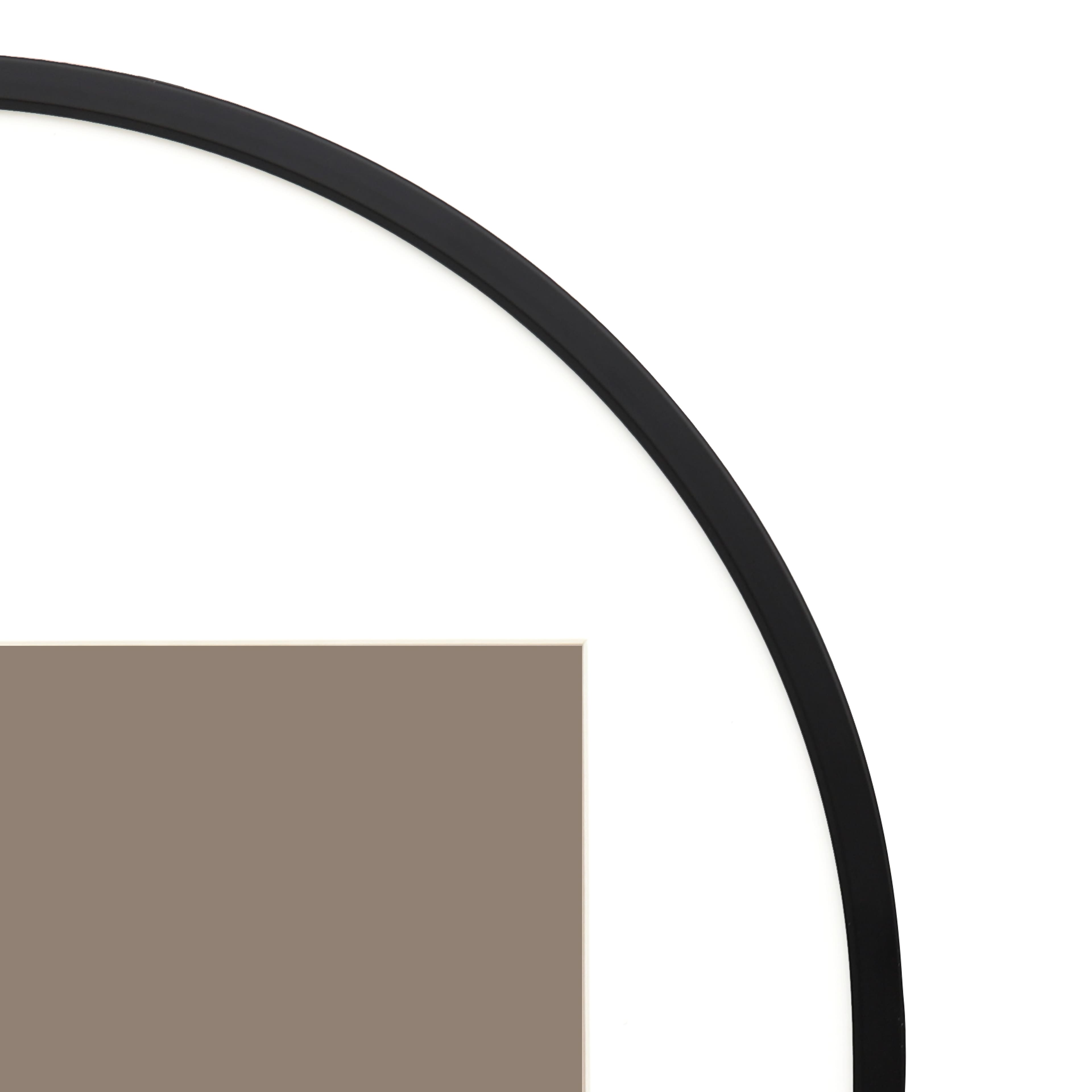 Home 8" x 10" Black Aluminum Arch Tabletop Frame with Mat by Ashland®