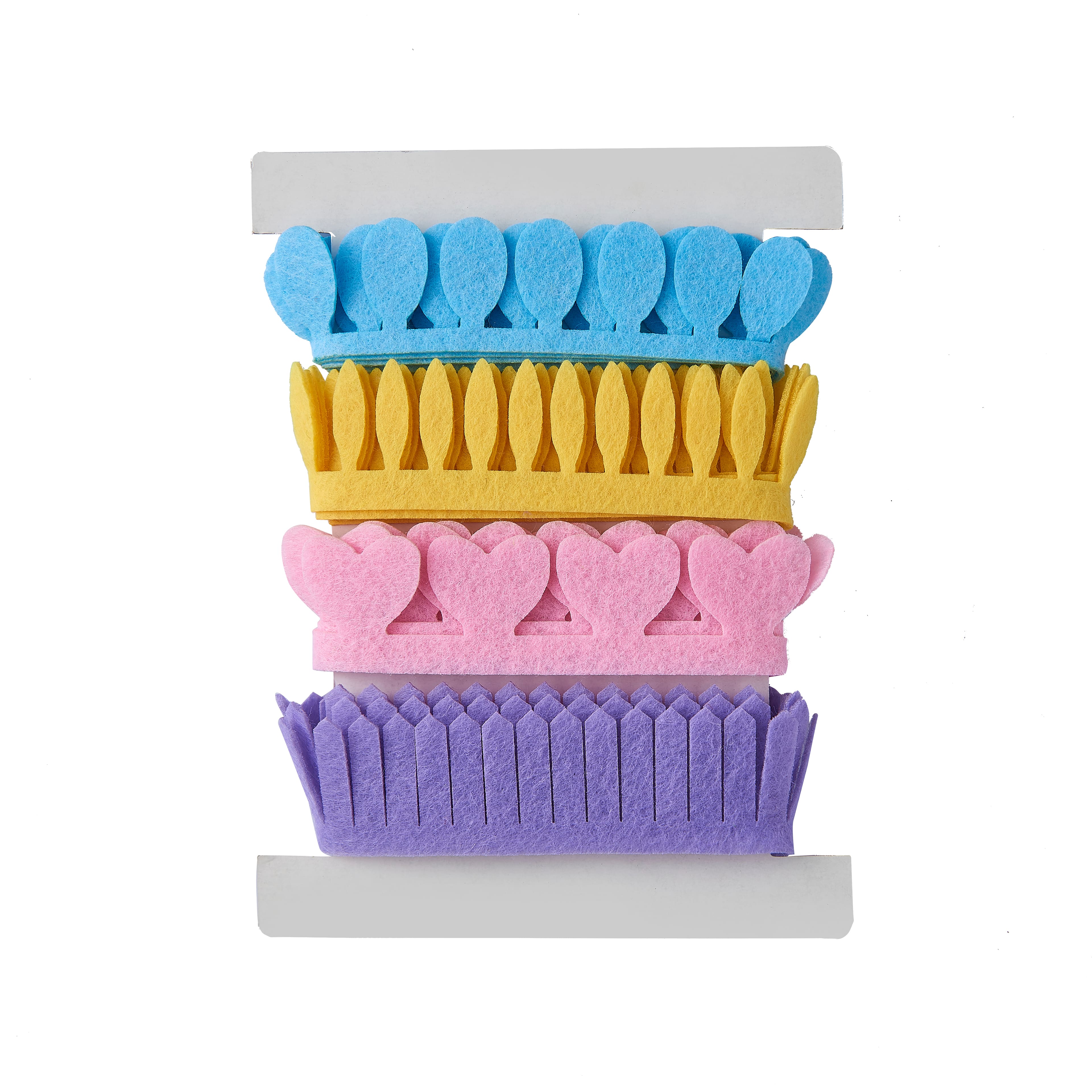 12 Pack: Pastel Felt Ribbon Flower Craft Kit by Creatology™