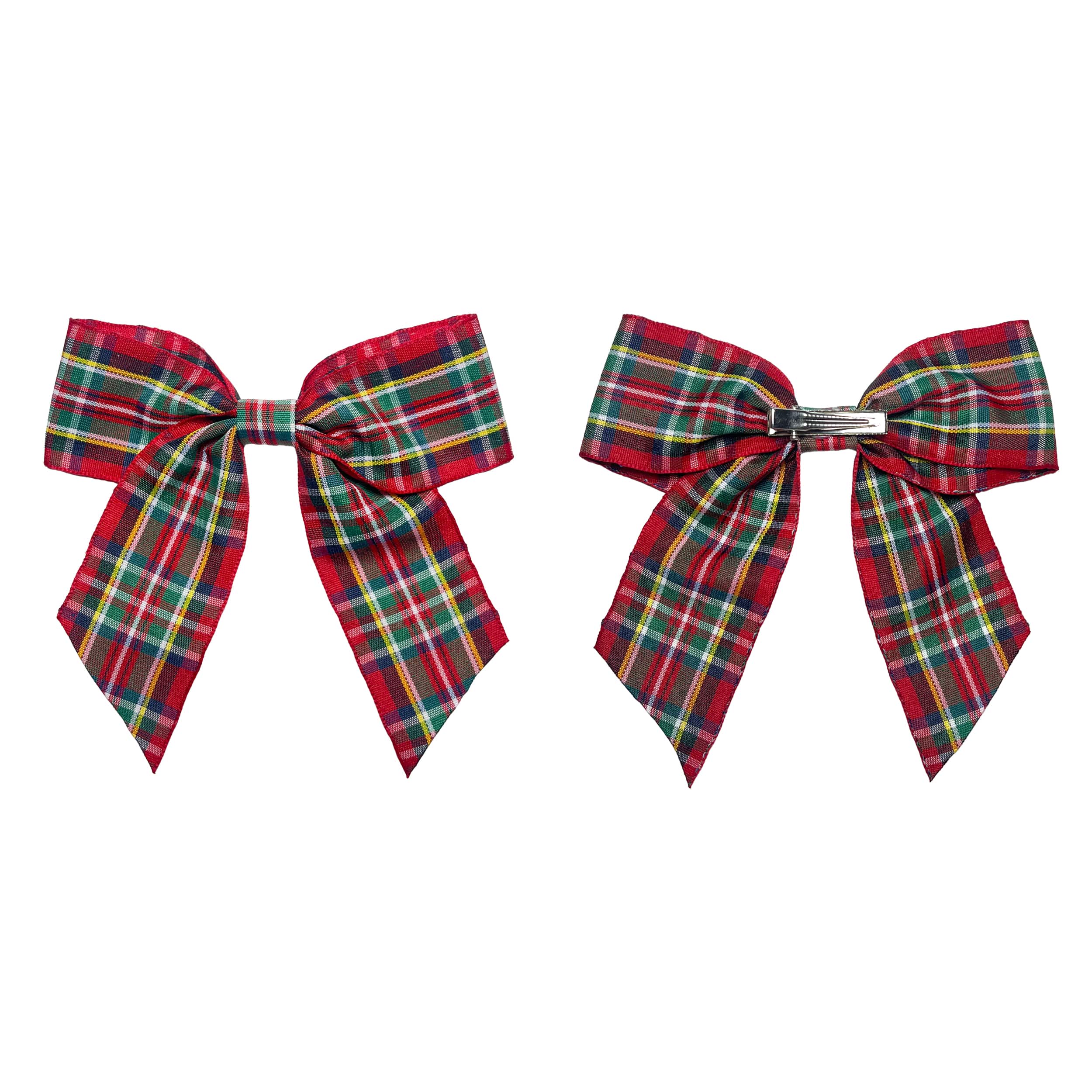 Mini Red & Green Plaid Bows, 6ct. by Celebrate It®