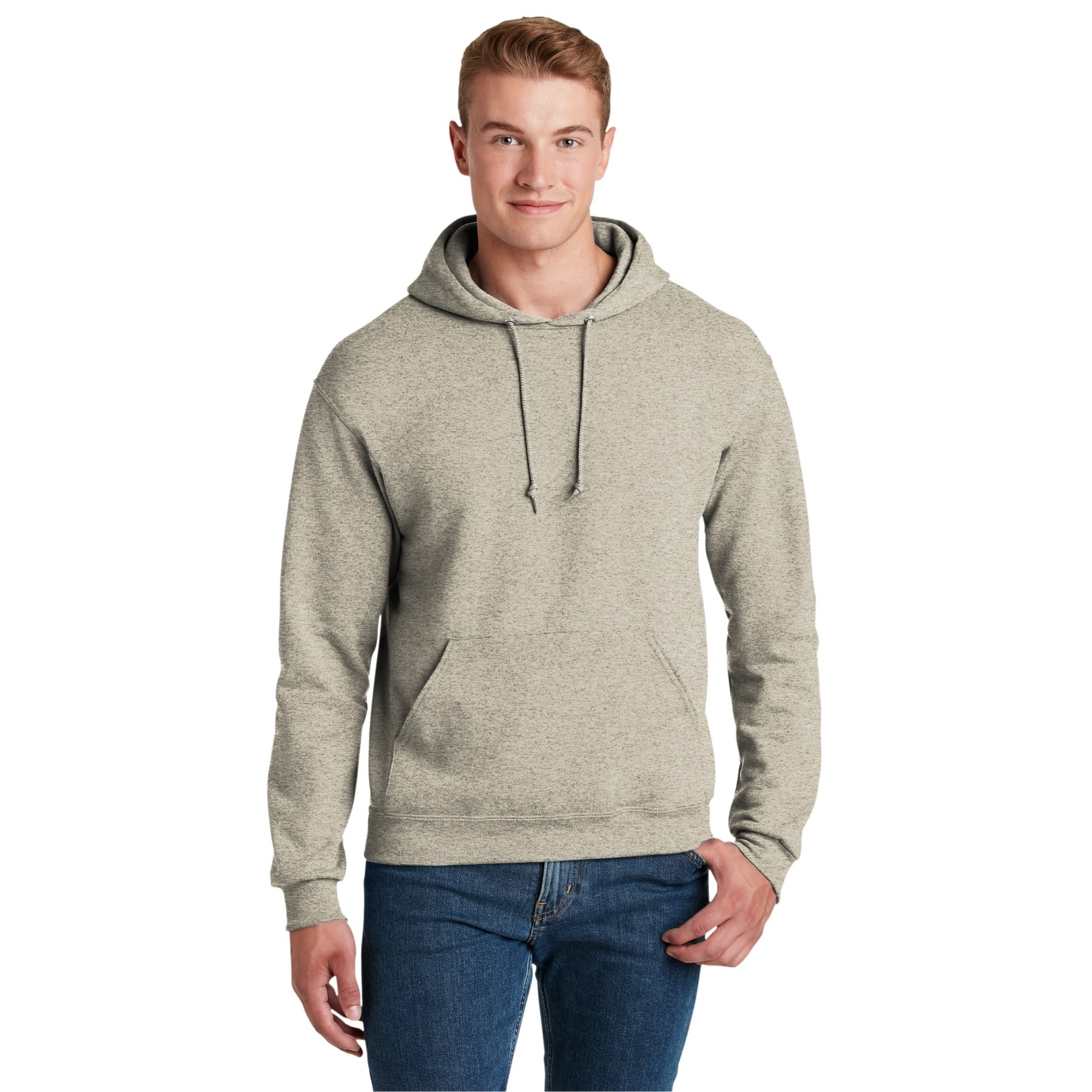 JERZEES® NuBlend Pullover Hooded Heathered Sweatshirt