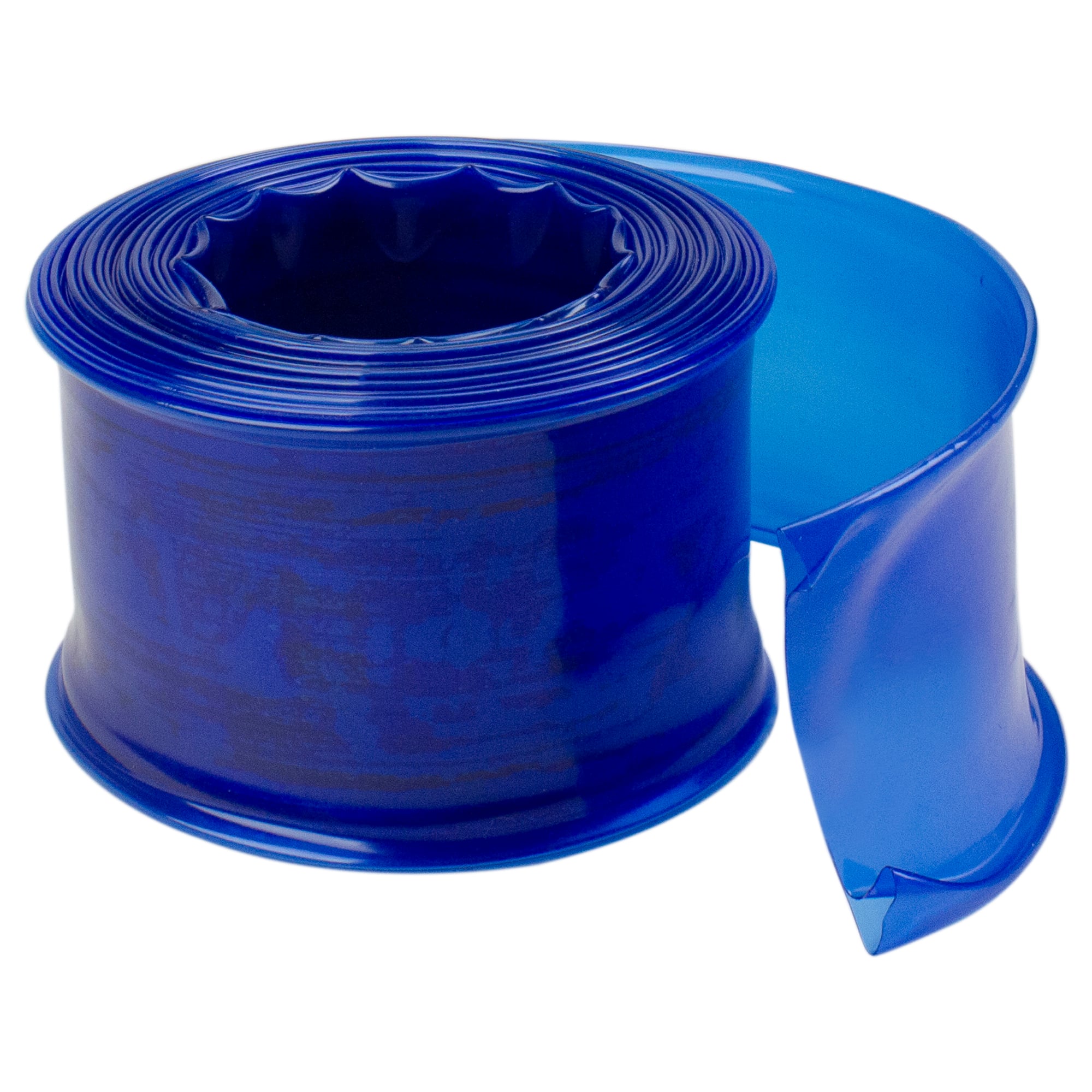25ft. x 1.5" Blue Transparent Swimming Pool Filter Backwash Hose