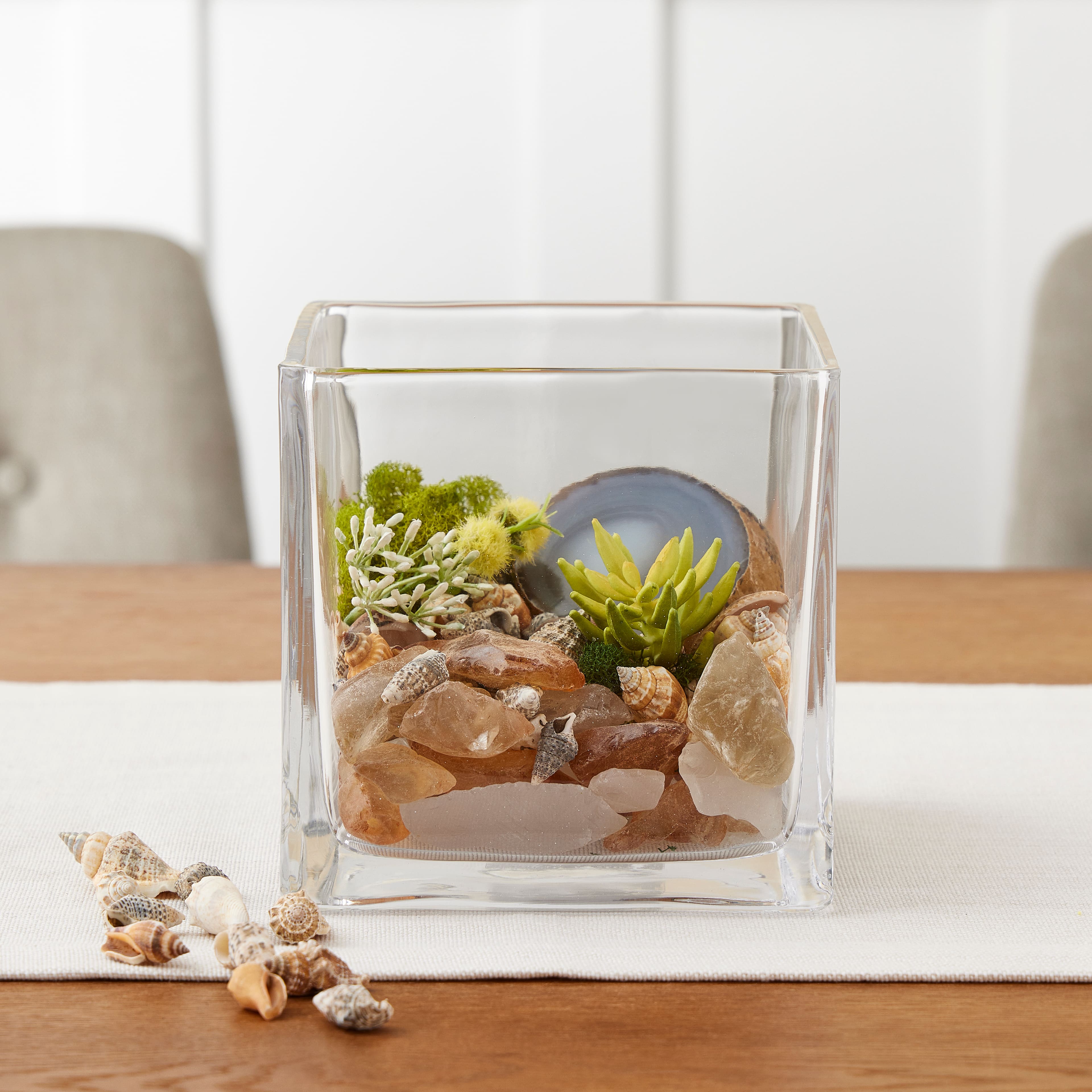 6" Square Glass Vase by Ashland®
