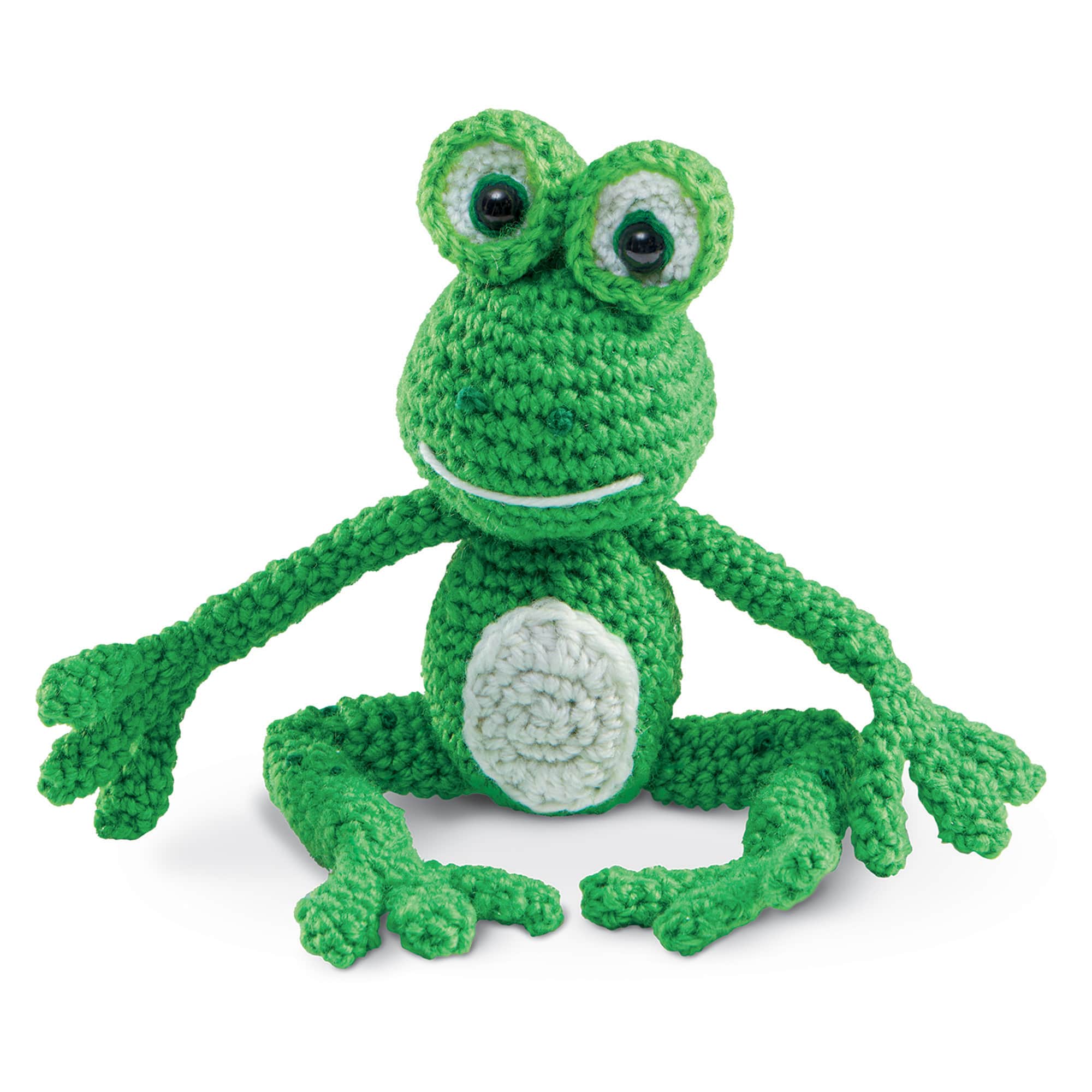 6 Pack: Intermediate Frog Amigurumi Crochet Kit by Loops & Threads®