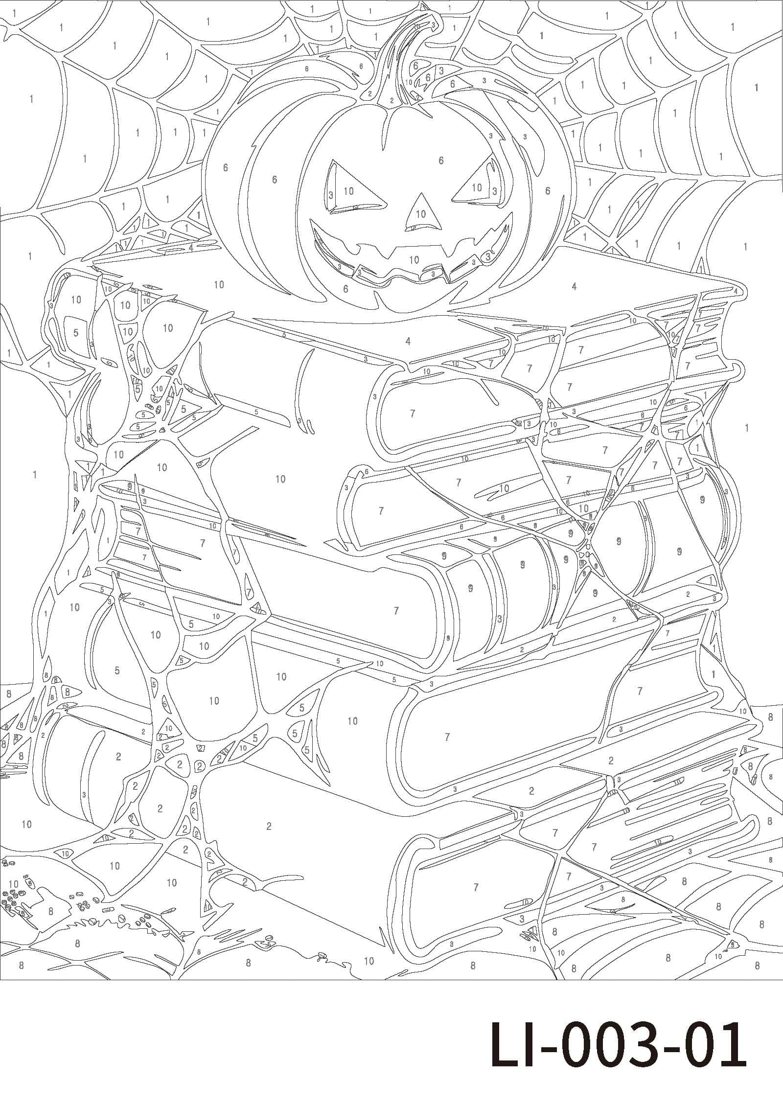 Halloween Library Paint Marker-by-Number Kit by Artist's Loft®