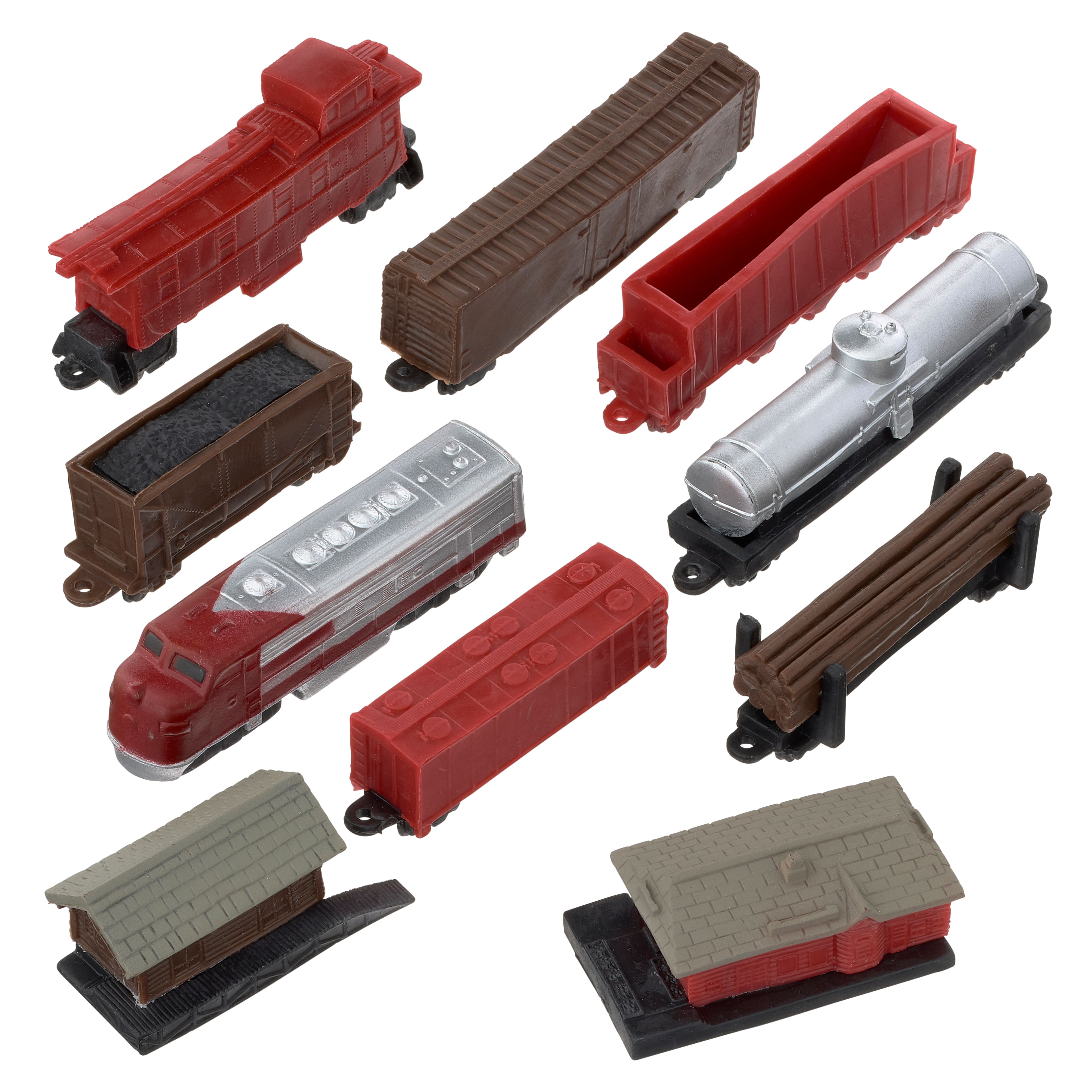 12 Pack: Safari Ltd® TOOBS® Trains Set