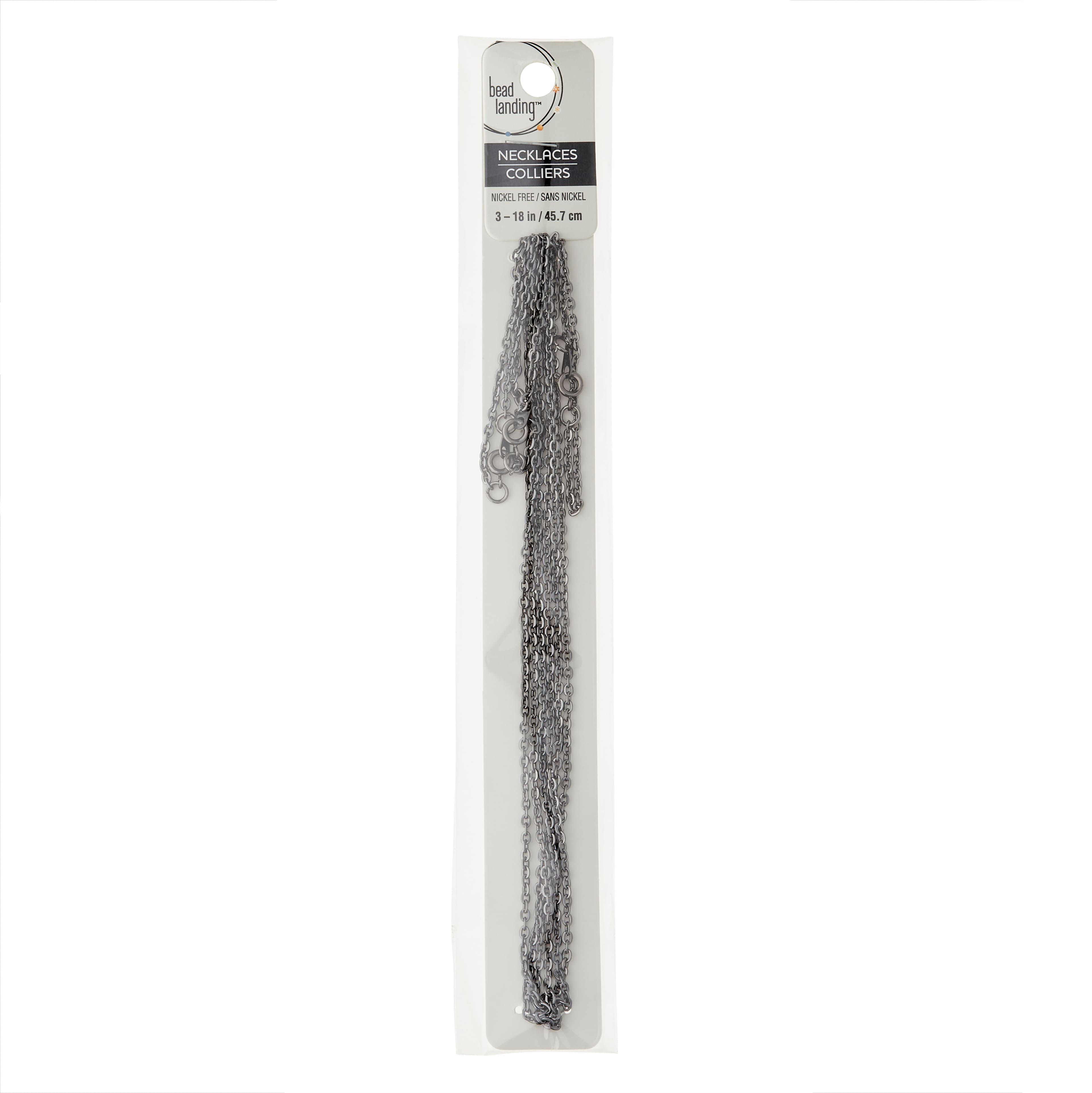 12 Packs: 3 ct. (36 total) 18" Hematite Chains by Bead Landing™