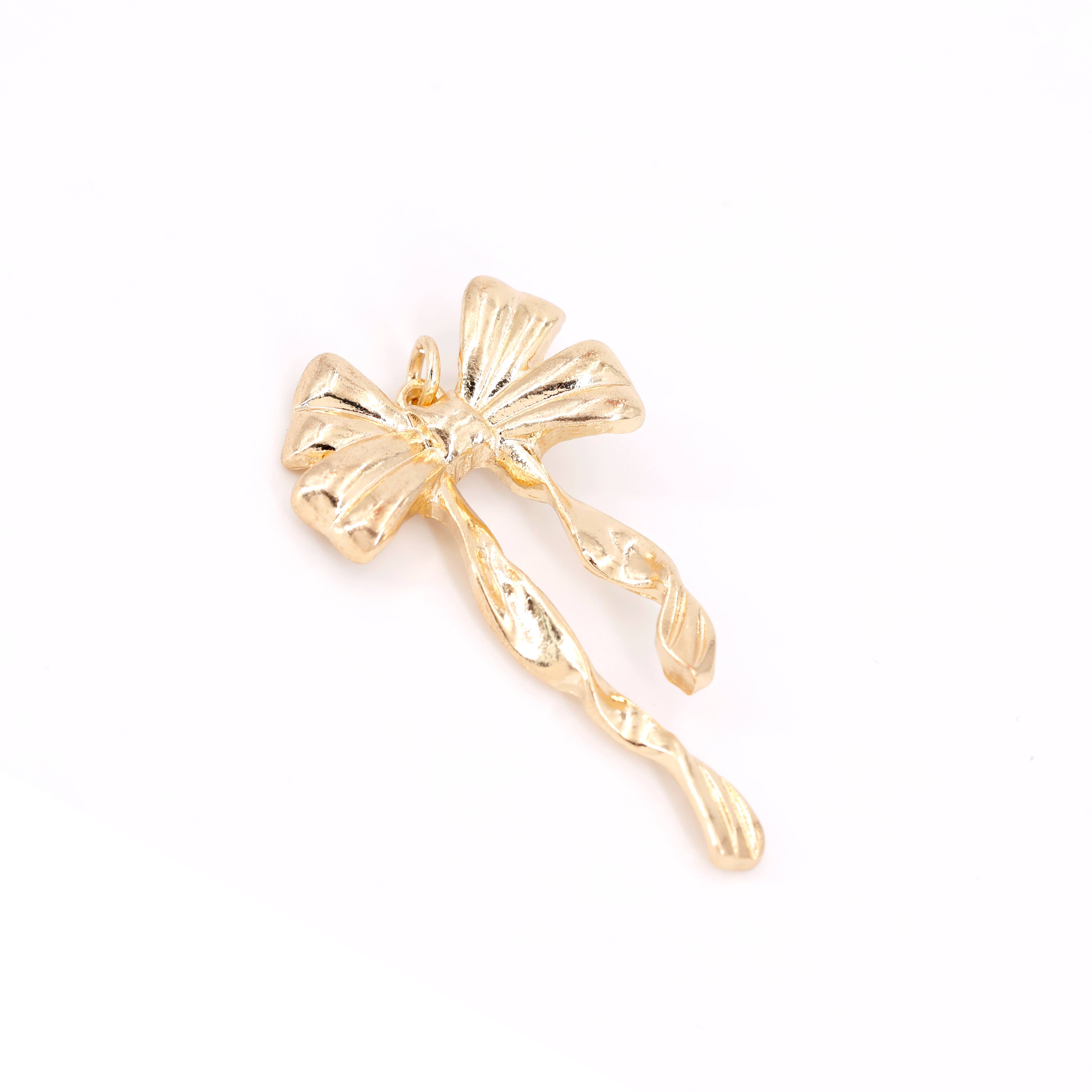 Gold Bow Pendant by Bead Landing™