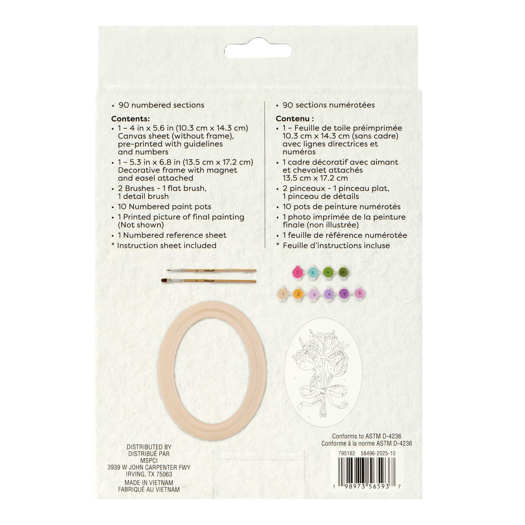 Tulips Paint-by-Number Framed Mini Kit by Artist's Loft®