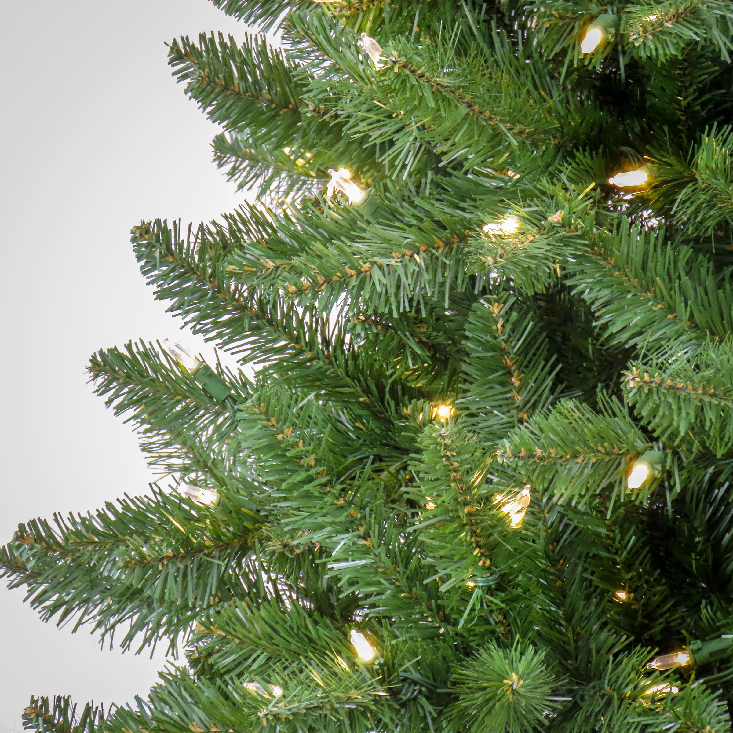 7.5ft. Pre-Lit Crater Pine Artificial Christmas Tree, Warm White LED Lights