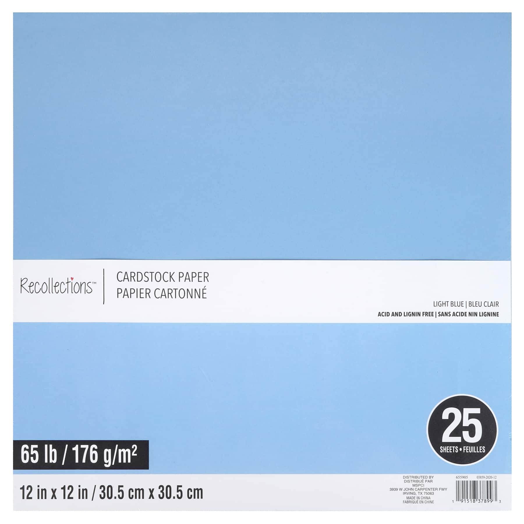 12 Packs: 25 ct. (300 total) 12" x 12" Cardstock Paper by Recollections™