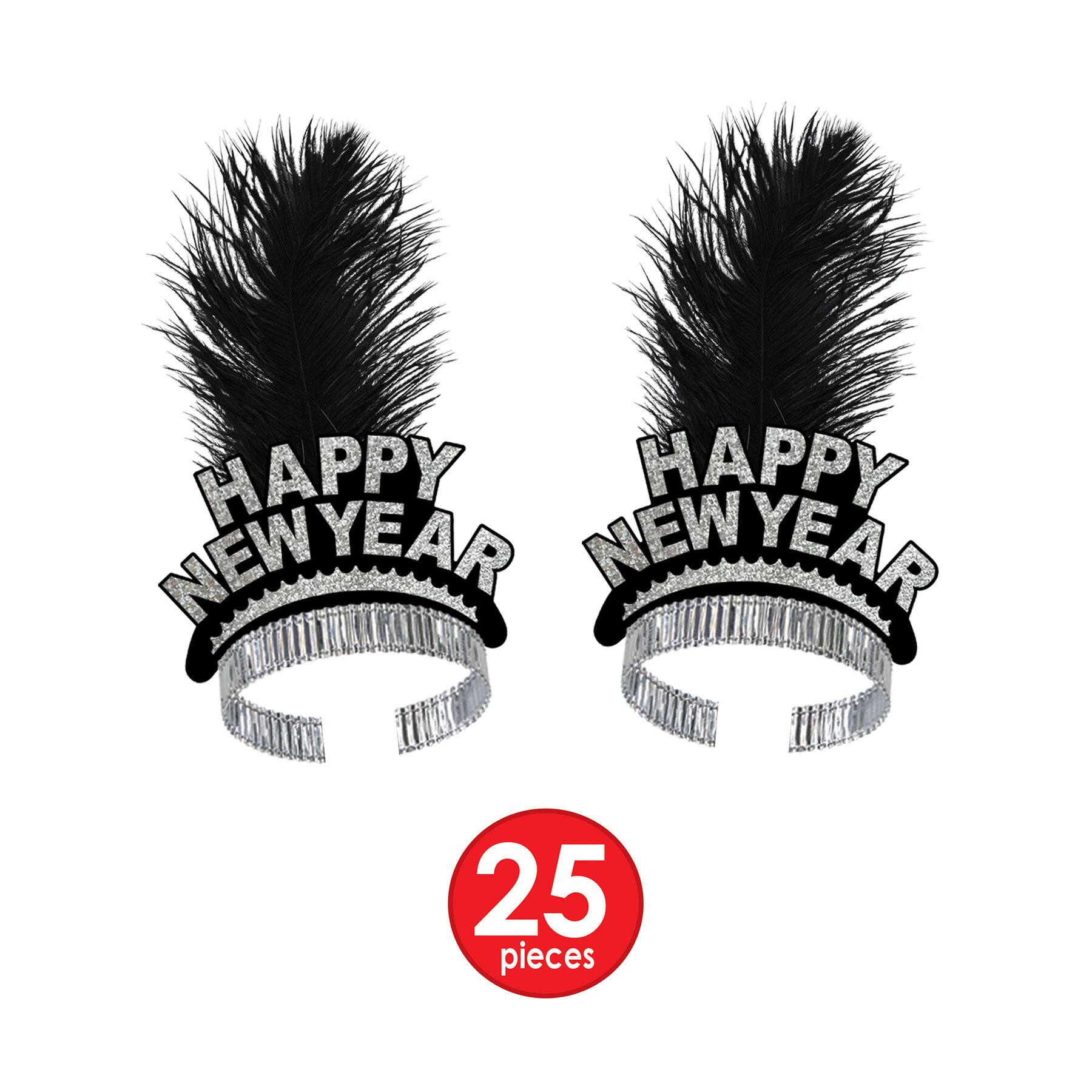 Beistle Black & Silver New Year Swingin' Party Favor Kit for 50